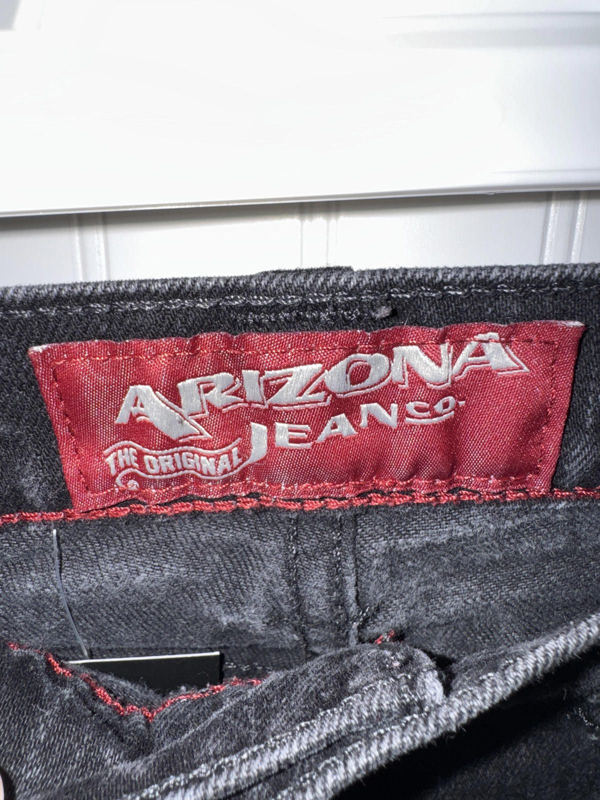 Arizona Jean Co. Arizona Men's 38x32 Black Distressed Ripped Knee Jeans Size US 38 / EU 54 - 3 Thumbnail