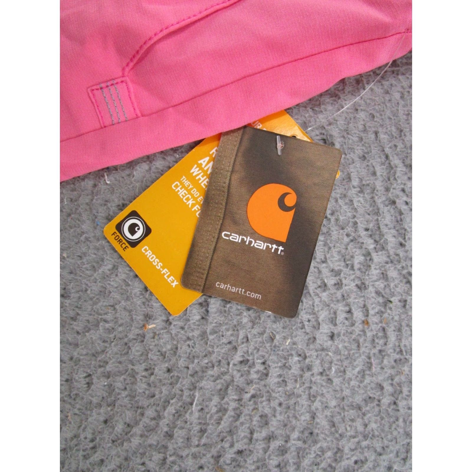 Carhartt Carhartt Womens Pants 3XL Pink Cargo Straight Pockets Moisture Wicking Quick Dry Workwear New Size 40" / US 18 - 2 Thumbnail