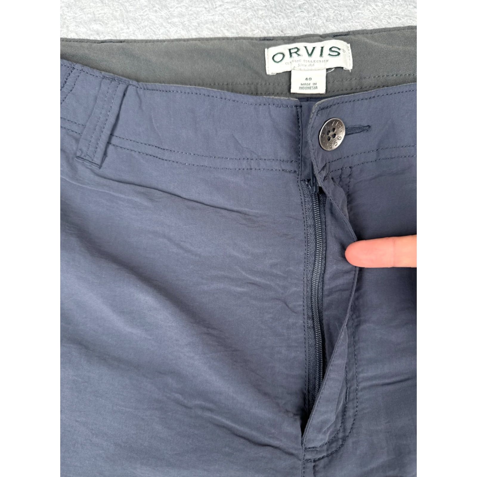 Orvis Orvis Shorts Men Blue Cargo 100% Nylon Hiking Camping Fishing 40x10 Mens Size US 40 / EU 56 - 6 Thumbnail