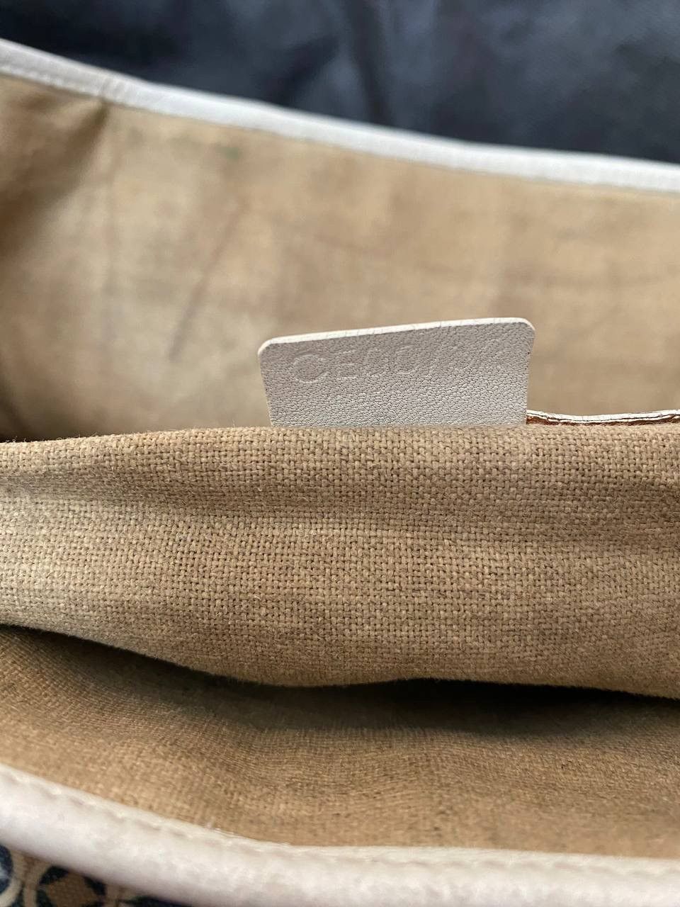 Celine 🔥 Celine Tote Bag Hand Ladies Boogie Navy Beige White Canvas Size ONE SIZE - 14 Thumbnail