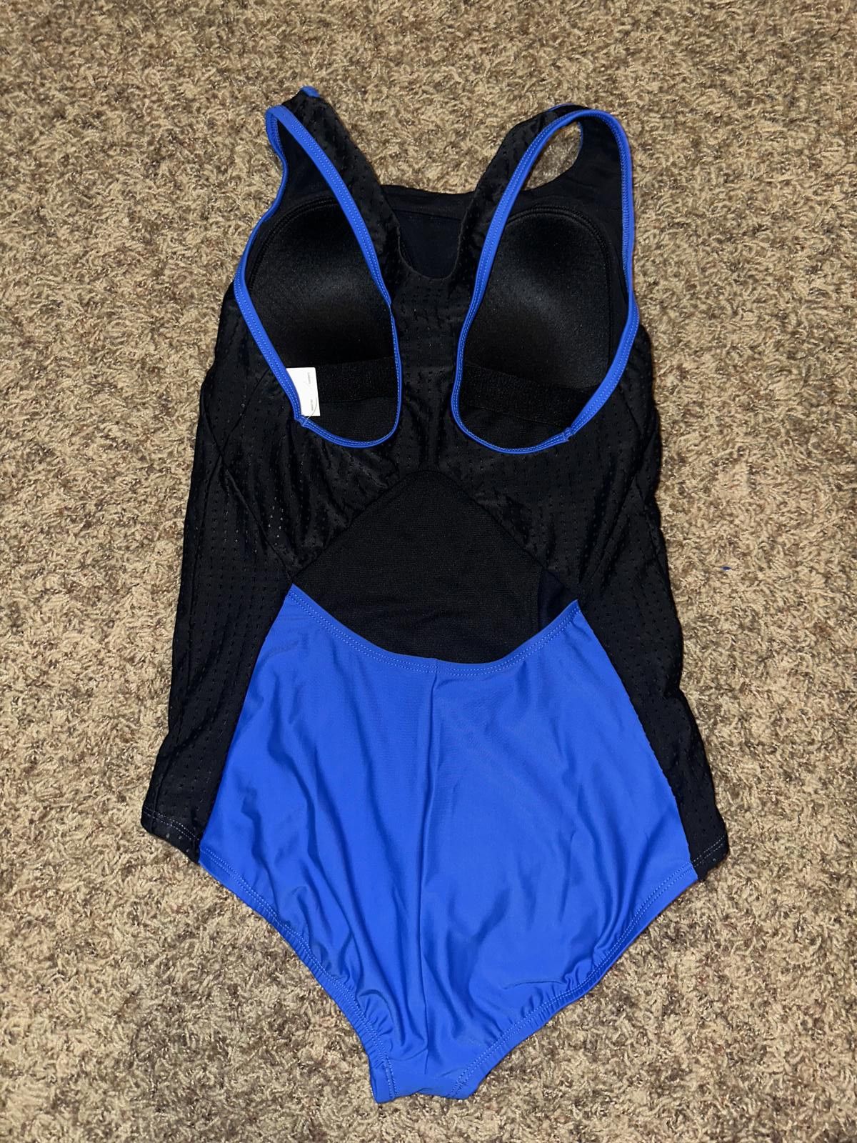 Nike Women's Hydralock Sculpt Mesh Racerback One Piece Swimsuit Size ONE SIZE - 4 Thumbnail