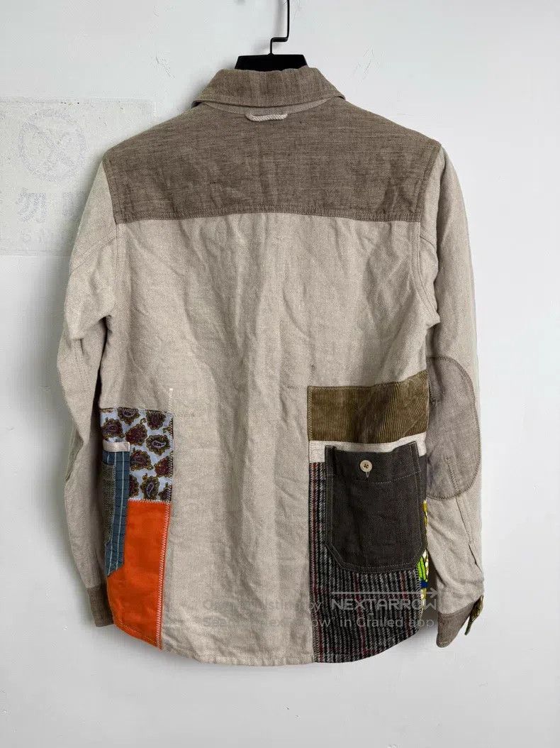 Junya Watanabe Junya Watanabe Patchwork Linen Jacket Shirt Size US S / EU 44-46 / 1 - 7 Thumbnail