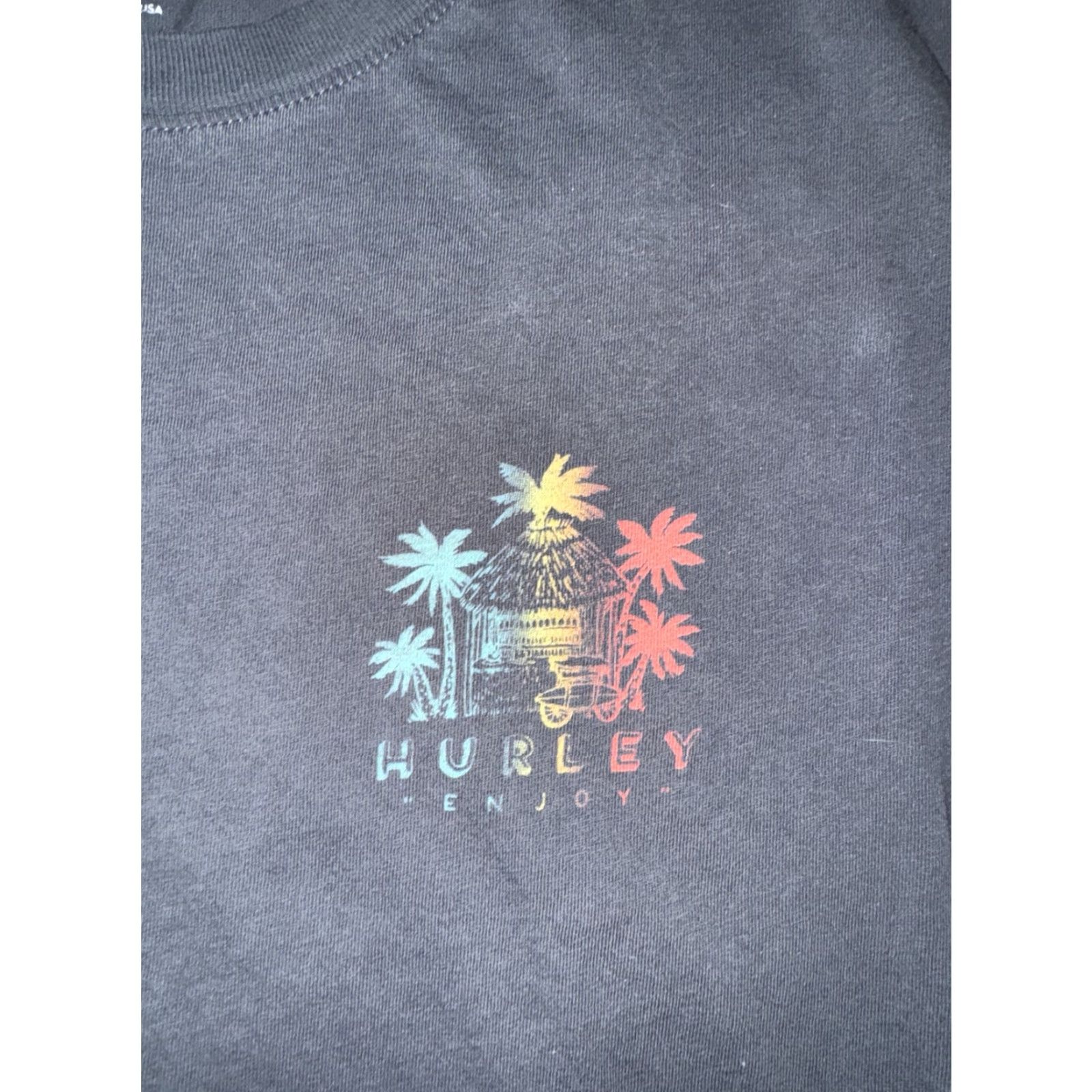 Hurley Hurley T-Shirt Gray L Men Regular All Seasons Lightweight Easy Care Shirt Mens) Size US L / EU 52-54 / 3 - 2 Thumbnail