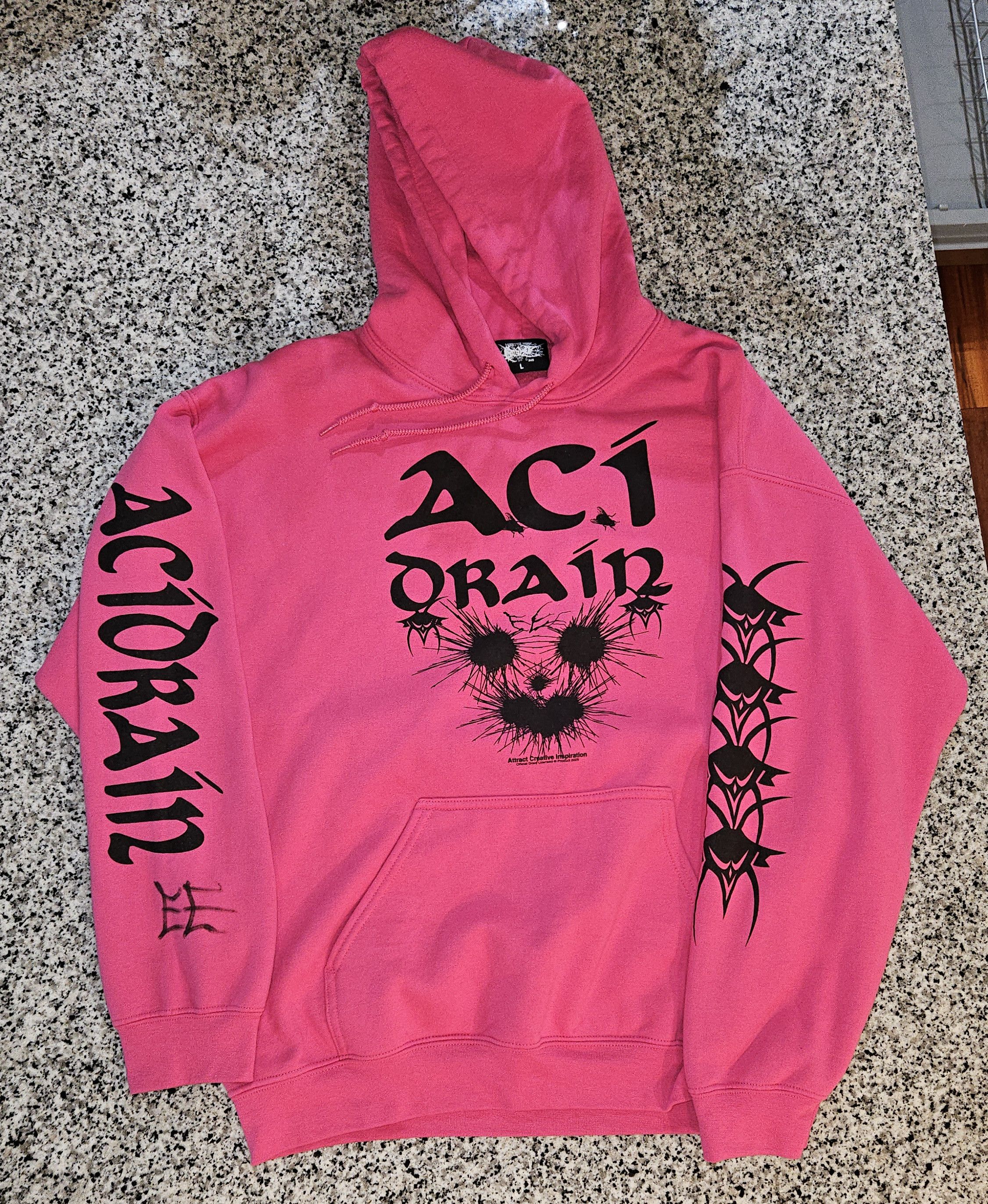 Drain Gang SIGNED Bladee Martyr Tour Acid Rain Hoodie Size Large RARE Size US L / EU 52-54 / 3 - 1 Thumbnail