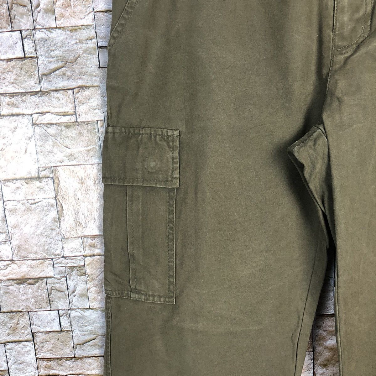 Japanese Brand Enracine Green Cargo Multipocket Pants #A318 Size US 28 / EU 44 - 10 Thumbnail