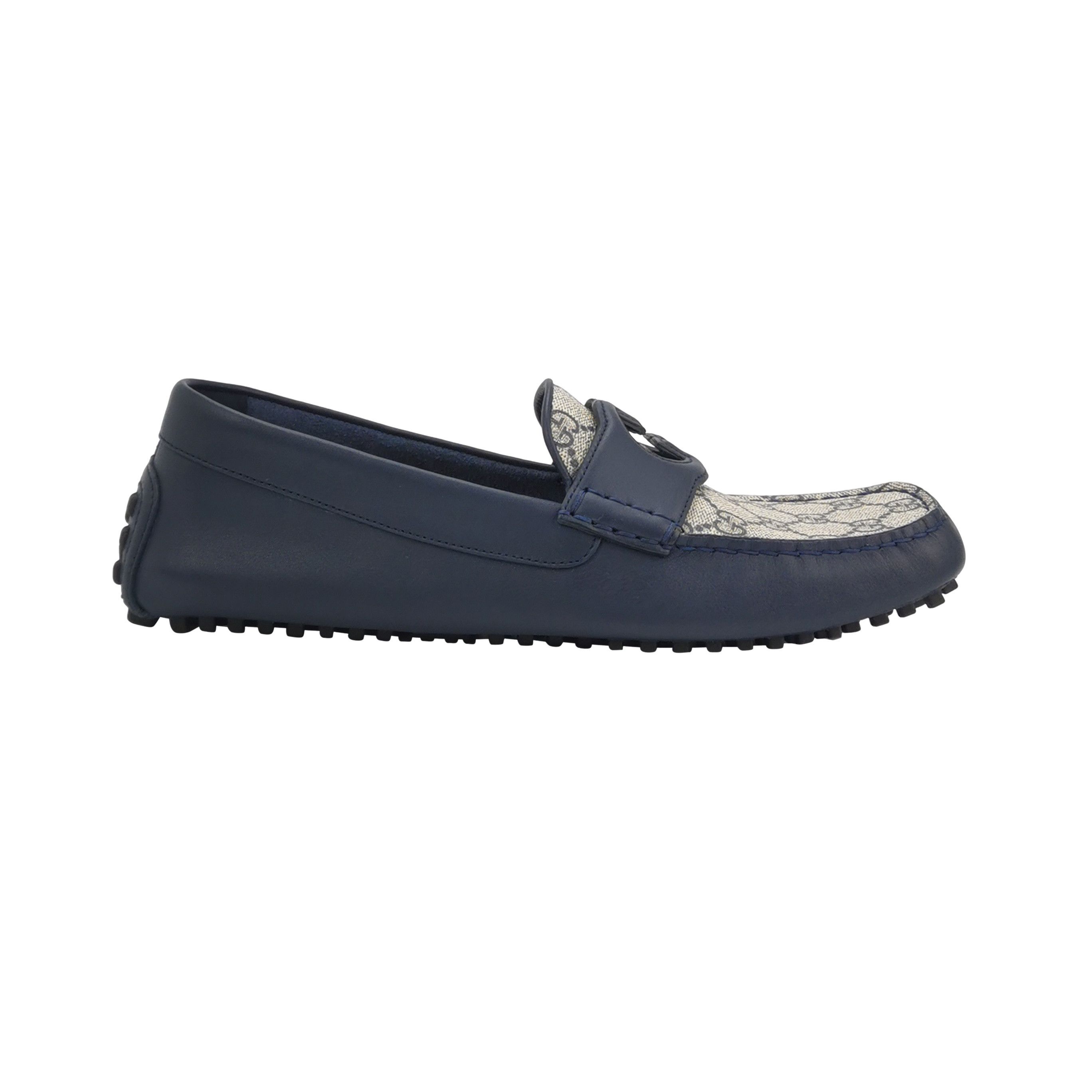 Gucci Gucci GG Monogram Leather Driver Loafers 8.5 Size US 9 / EU 42 - 1 Thumbnail