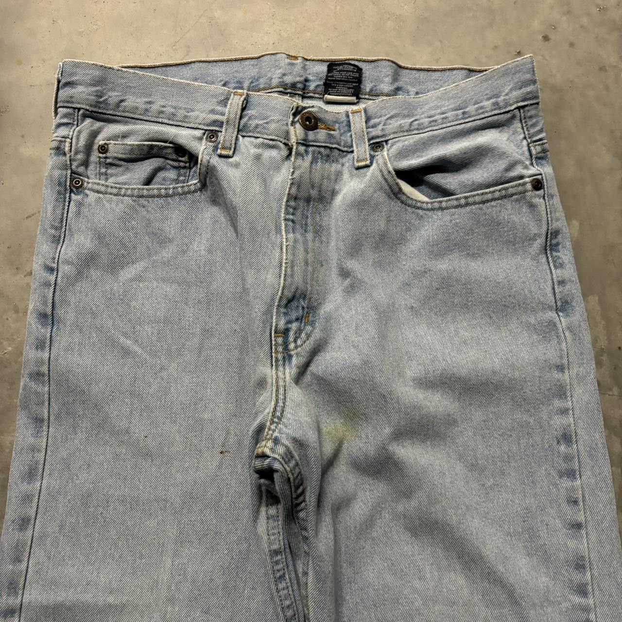 Japanese Brand × Vintage Crazy Vintage Y2K/2000s Grunge Light Wash Essential Denim Jeans! Size US 32 / EU 48 - 5 Thumbnail