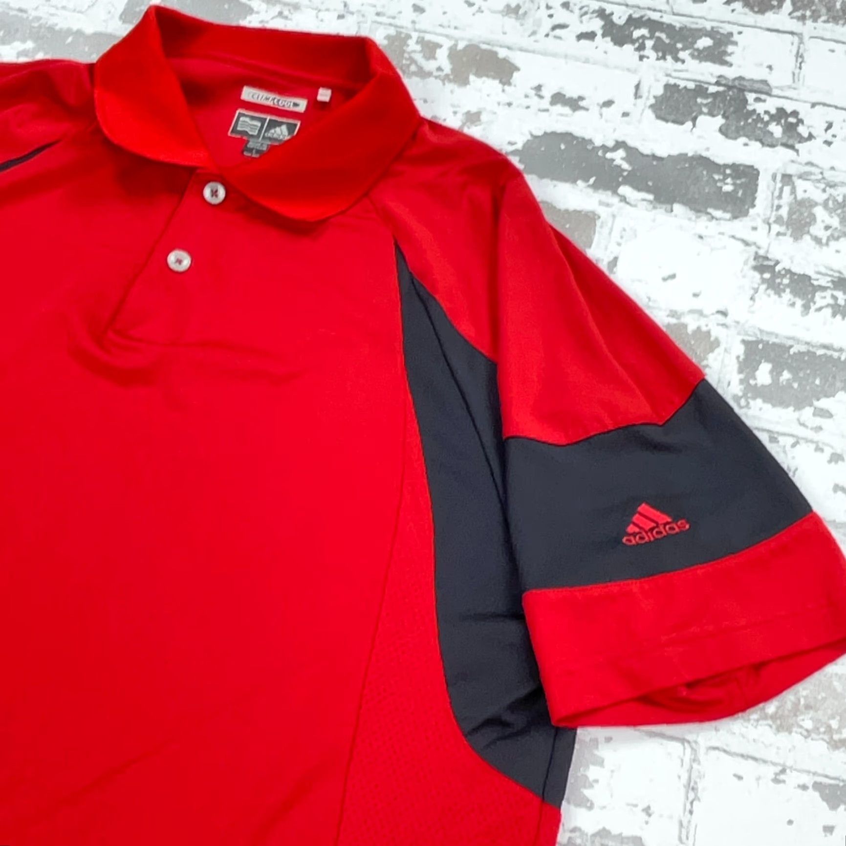 Adidas Adidas Polo Shirt Men Large Red Black Performance Golf Tennis Clima Cool Adult N Size US L / EU 52-54 / 3 - 5 Thumbnail