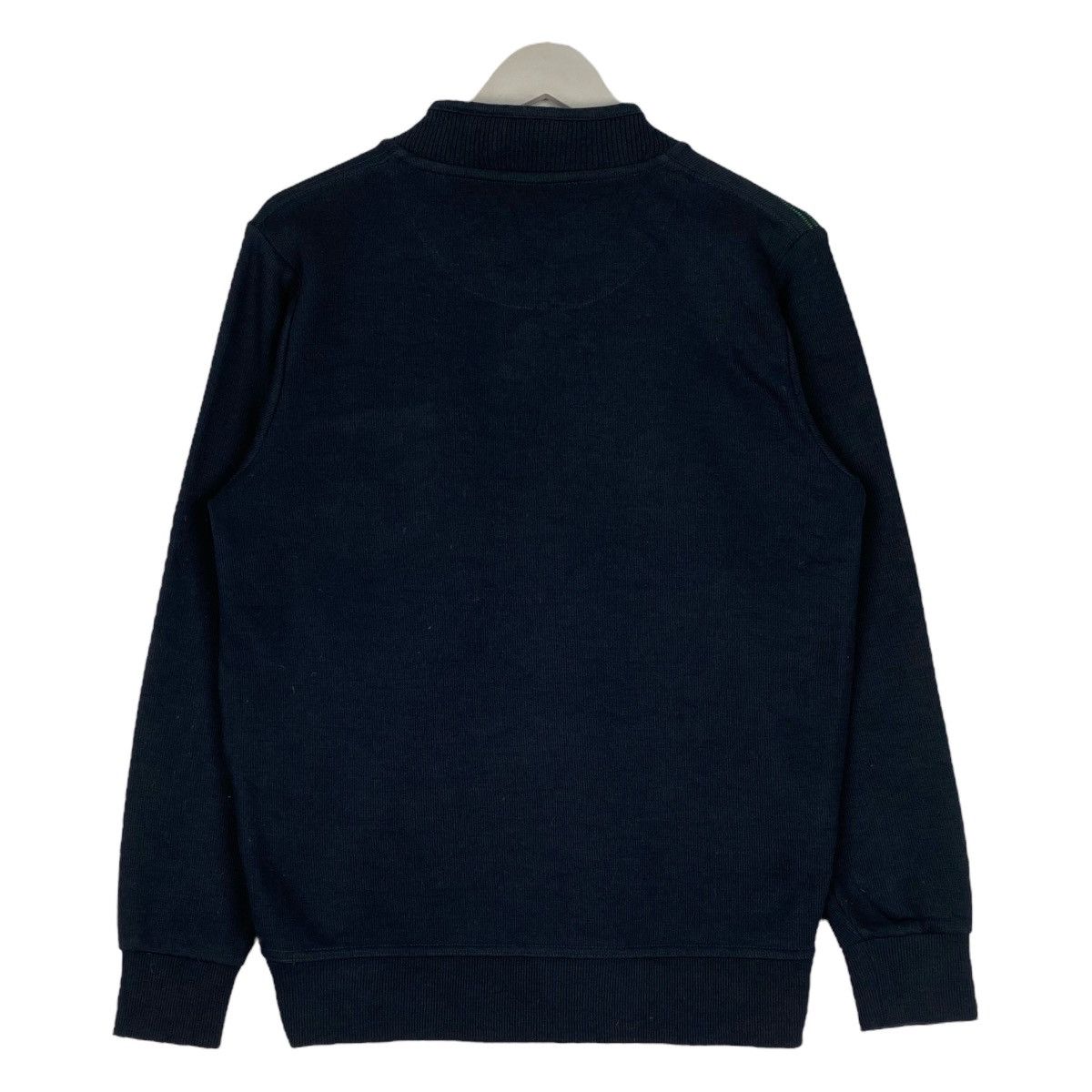 Kansai Yamamoto × Vintage Vintage Kansai Yamamoto Quater Zip Sweatshirt Navy Blue Size US M / EU 48-50 / 2 - 6 Thumbnail