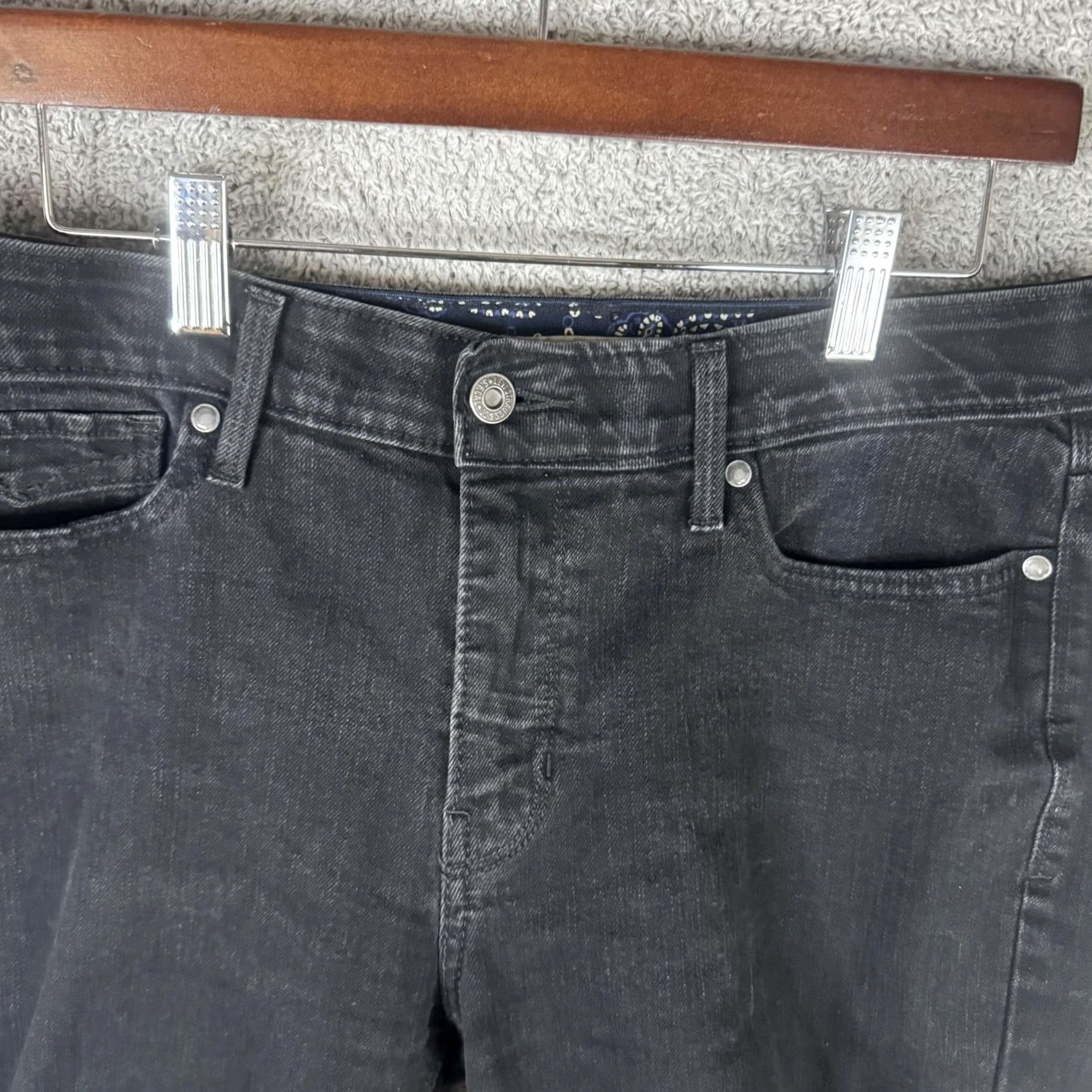 Levi's Levi's Jeans Womens 12 Black Straight Leg 525 Perfect Waist Stretch Denim Regular Rise 31 In Inseam -Mid Dark Wash Pants Size 34" / US 12 / IT 48 - 4 Thumbnail