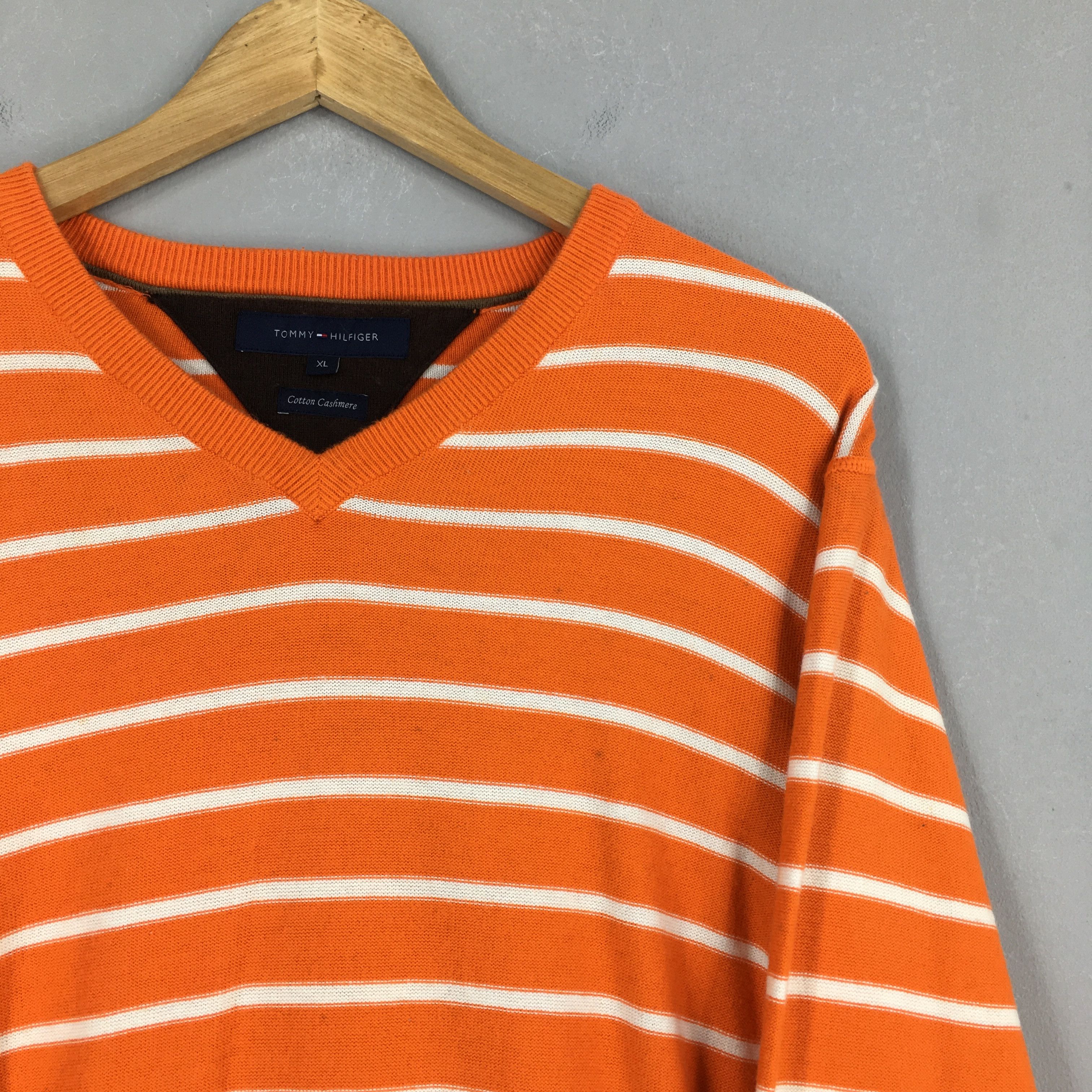 Tommy Hilfiger Vintage 90's Tommy Hilfiger Stripes Sweatshirt XLarge Size US XL / EU 56 / 4 - 2 Thumbnail
