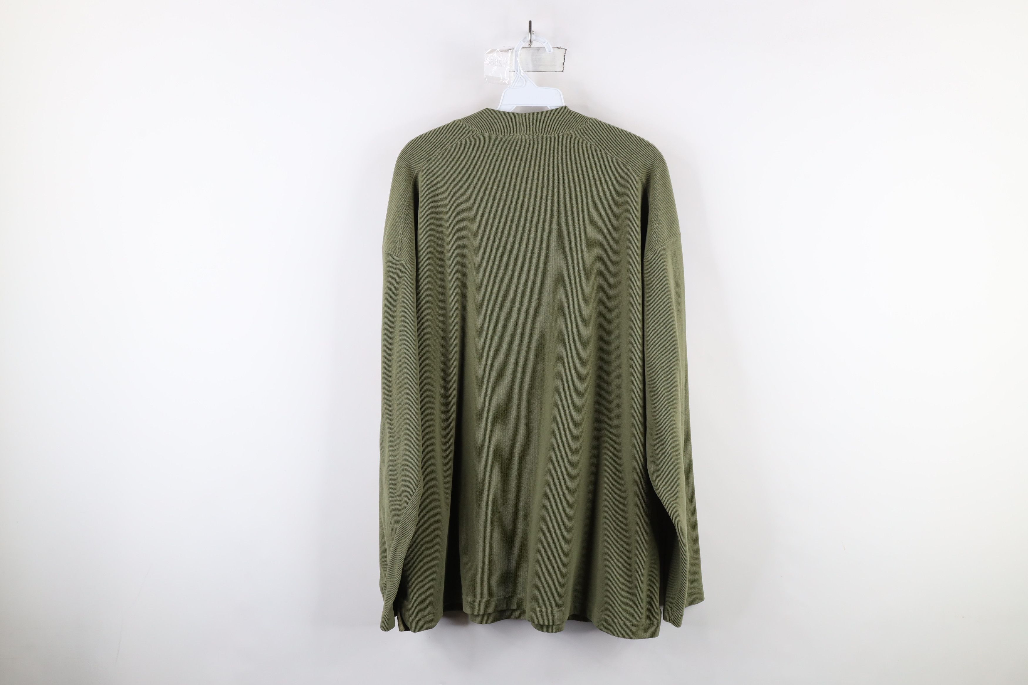 Columbia Vintage 90s Columbia Ribbed Fleece Mock Neck Sweater Green Size US XXL / EU 58 / 5 - 12 Thumbnail