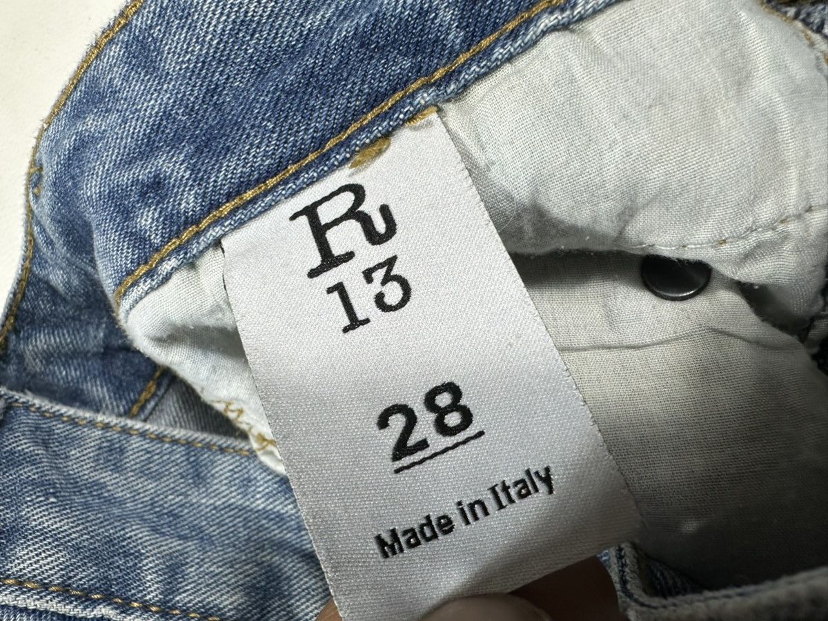 R13 R13 Distressed Jeans SS15 Boy Skinny Size 28" / US 6 / IT 42 - 10 Thumbnail