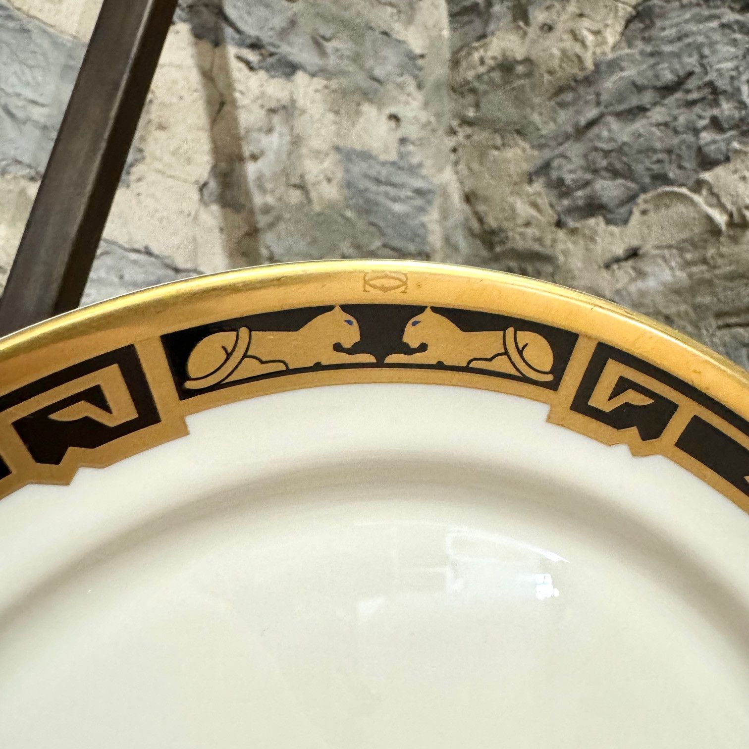 Cartier Cartier La Maison De L'Art Deco Panther Pattern Round Plate Size ONE SIZE - 4 Thumbnail