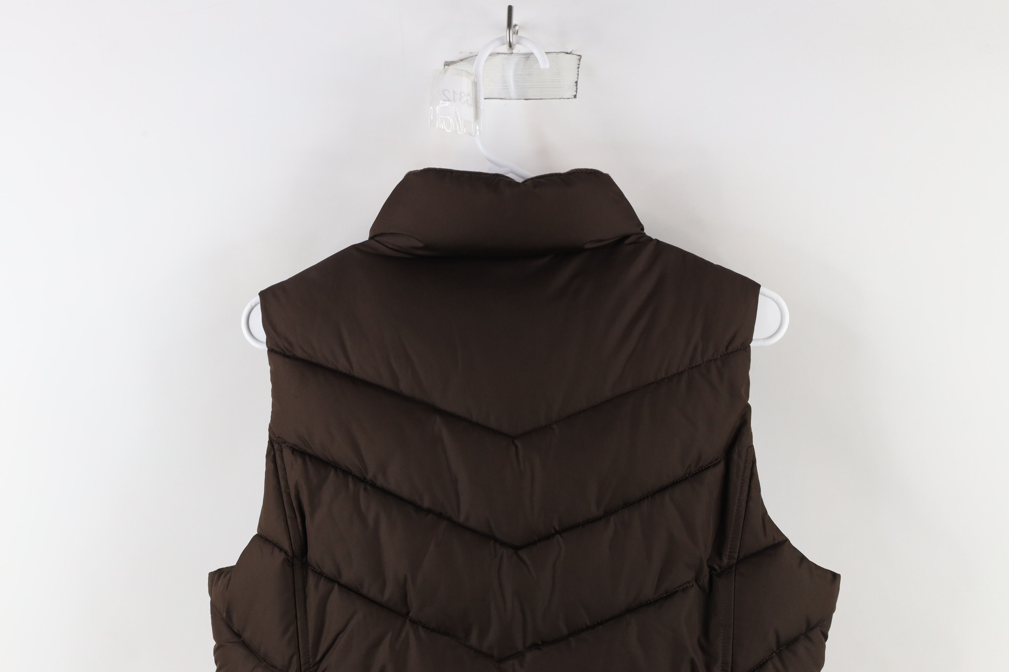 Gap × Vintage Vintage Gap Blank Faded Full Zip Puffer Vest Jacket Brown Size M / US 6-8 / IT 42-44 - 10 Thumbnail