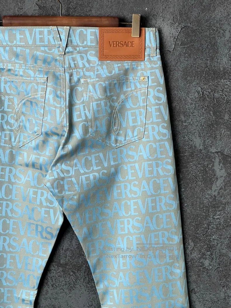 Versace Versace Blue full print jeans Size US 30 / EU 46 - 6 Thumbnail
