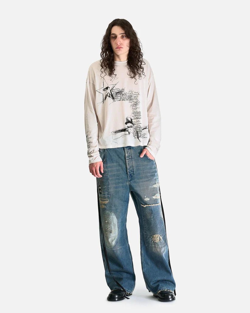 Ann Demeulemeester o1s1v1r1oon0825 Olan 5-Pockets High Comfort Trousers in Blue Size US 30 / EU 46 - 7 Thumbnail