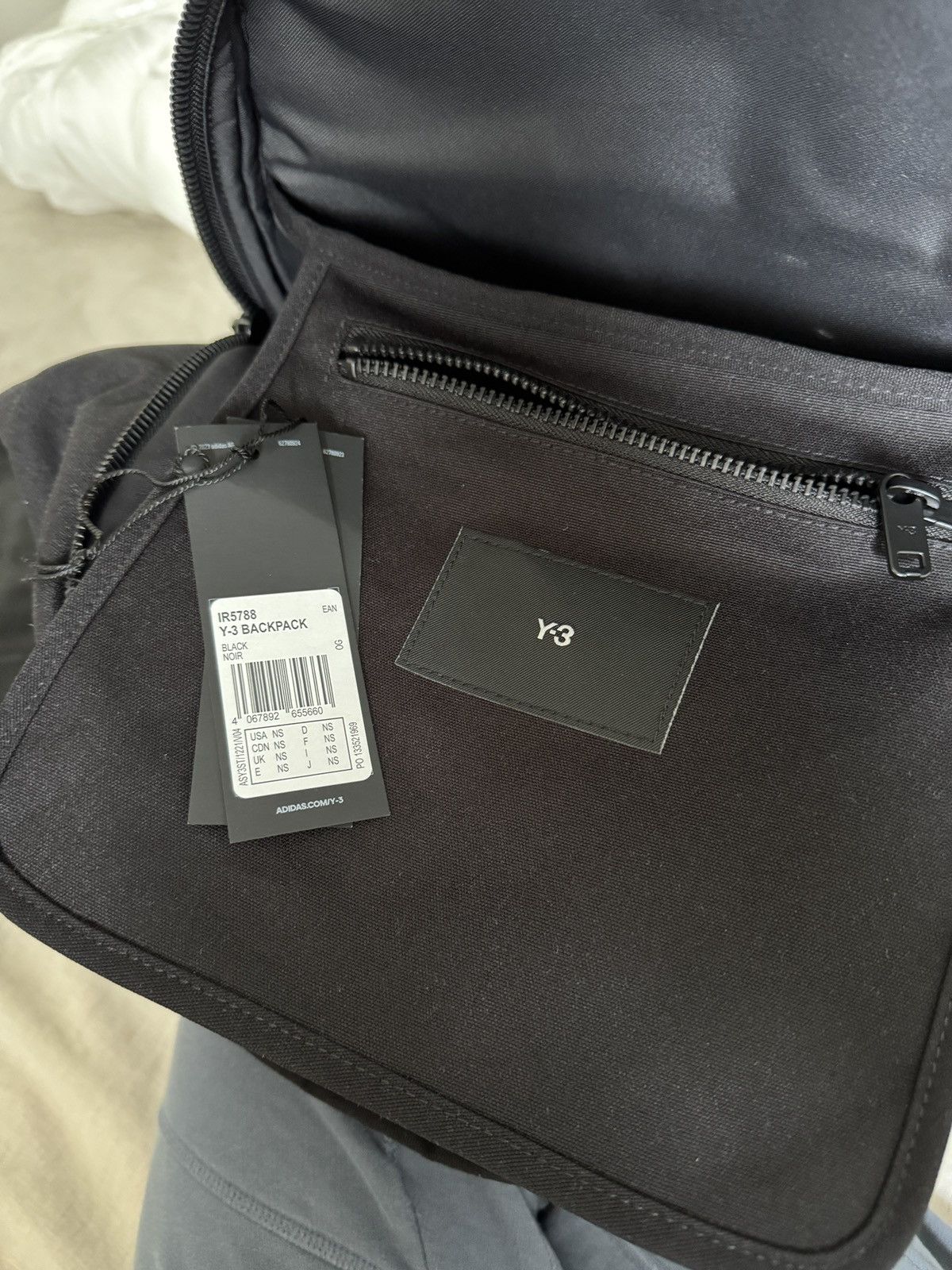 Adidas × Y-3 Adidas Y-3 Utility Heavy Duty Embroidered Backpack Y3 IR5788 Size ONE SIZE - 16 Thumbnail