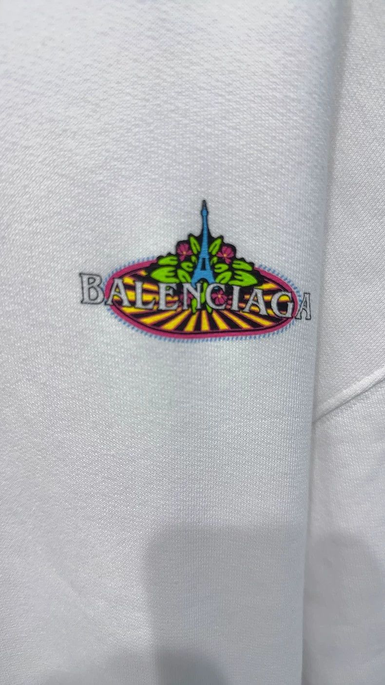 Balenciaga Balenciaga White Fleece Hoodie Size US L / EU 52-54 / 3 - 3 Thumbnail