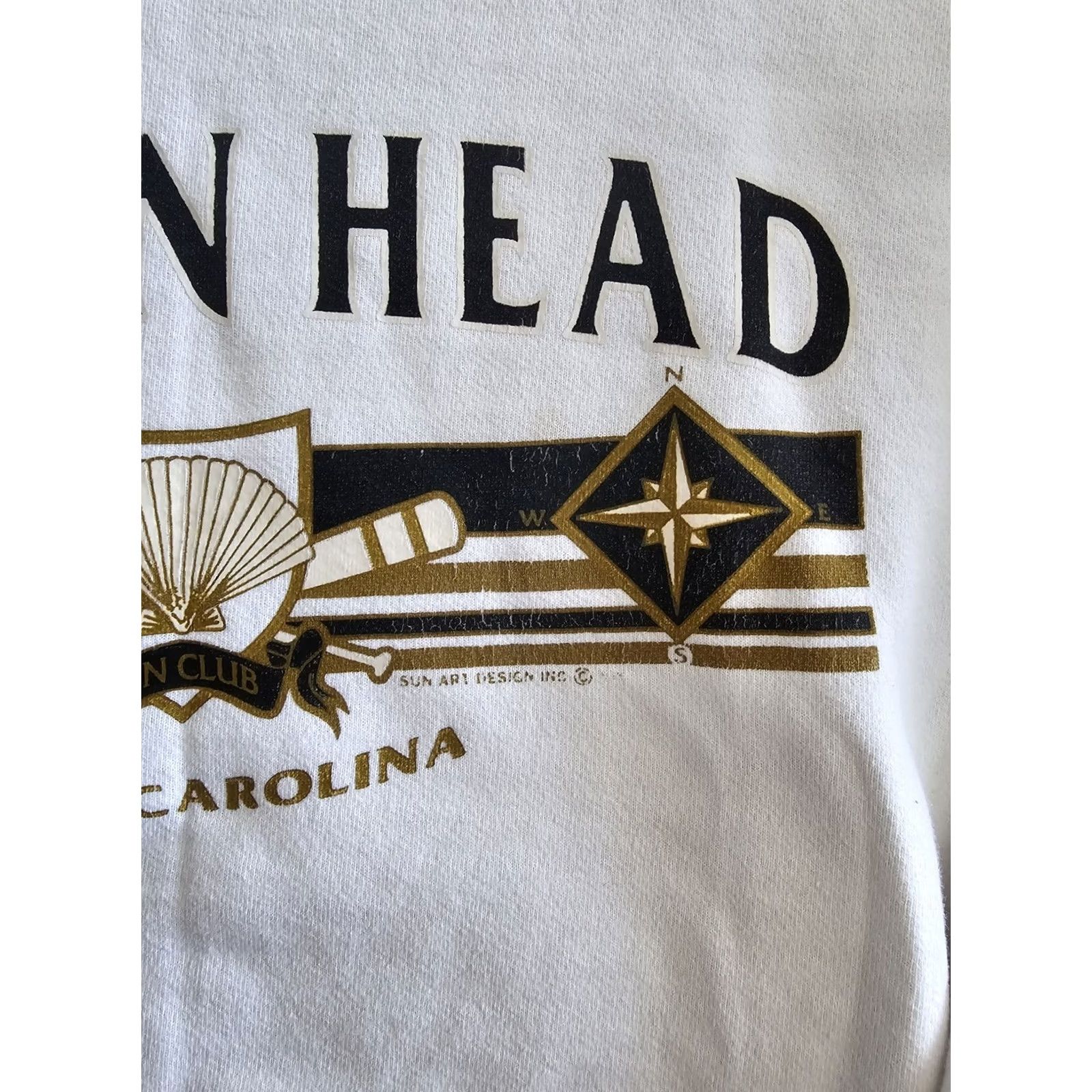 Vintage Unbranded Sweatshirt White Adult XL Beach Graphic Print Crew Neck Pullover Regular Fit Size US XL / EU 56 / 4 - 4 Thumbnail