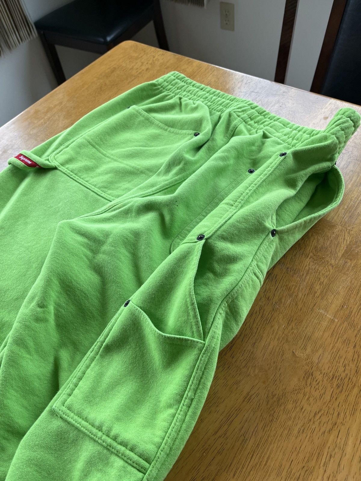 Supreme Supreme Carpenter Sweatpants Bright Green M Size US 34 / EU 50 - 7 Thumbnail