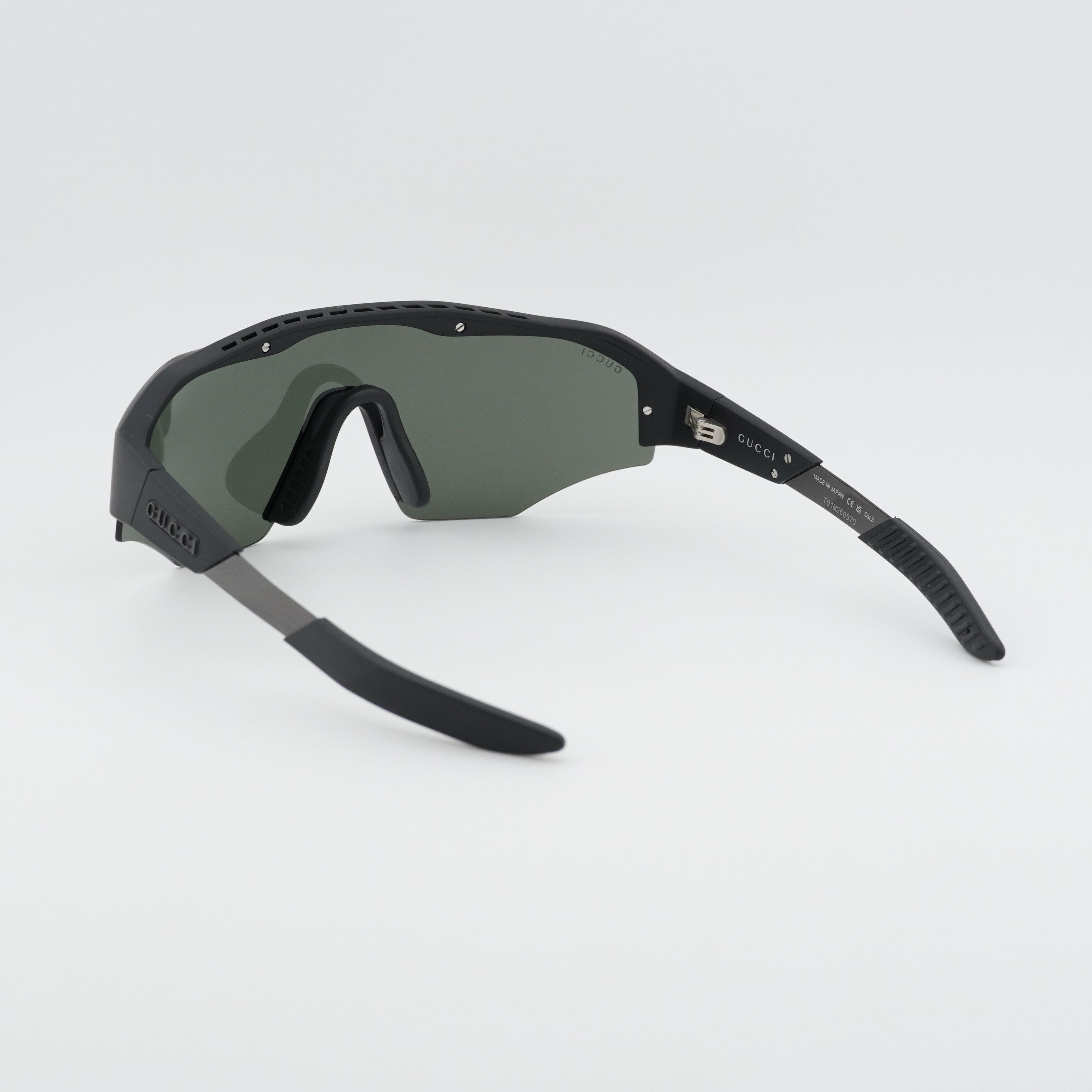 Gucci Gucci GG2017S 003 Sunglasses Black Shield Frame, Grey Lenses Size ONE SIZE - 5 Thumbnail