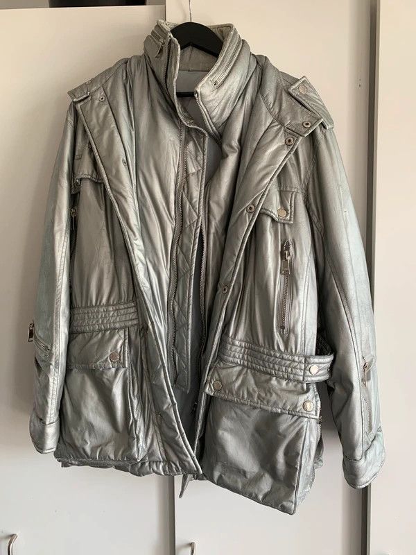 Dolce & Gabbana Dolce & Gabbana Silver Winter Jacket Size US XL / EU 56 / 4 - 1 Thumbnail