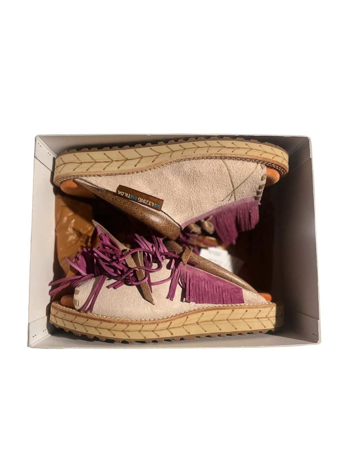 Kapital Kapital Deer Leather Pueblo Sabot, Two-Tone, Purple Size US 8.5 / EU 41-42 - 4 Thumbnail
