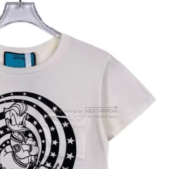 Gucci Gucci White Donald Duck logo printed cotton round-neck sho Size XXS / US 00 / IT 34 - 3 Thumbnail