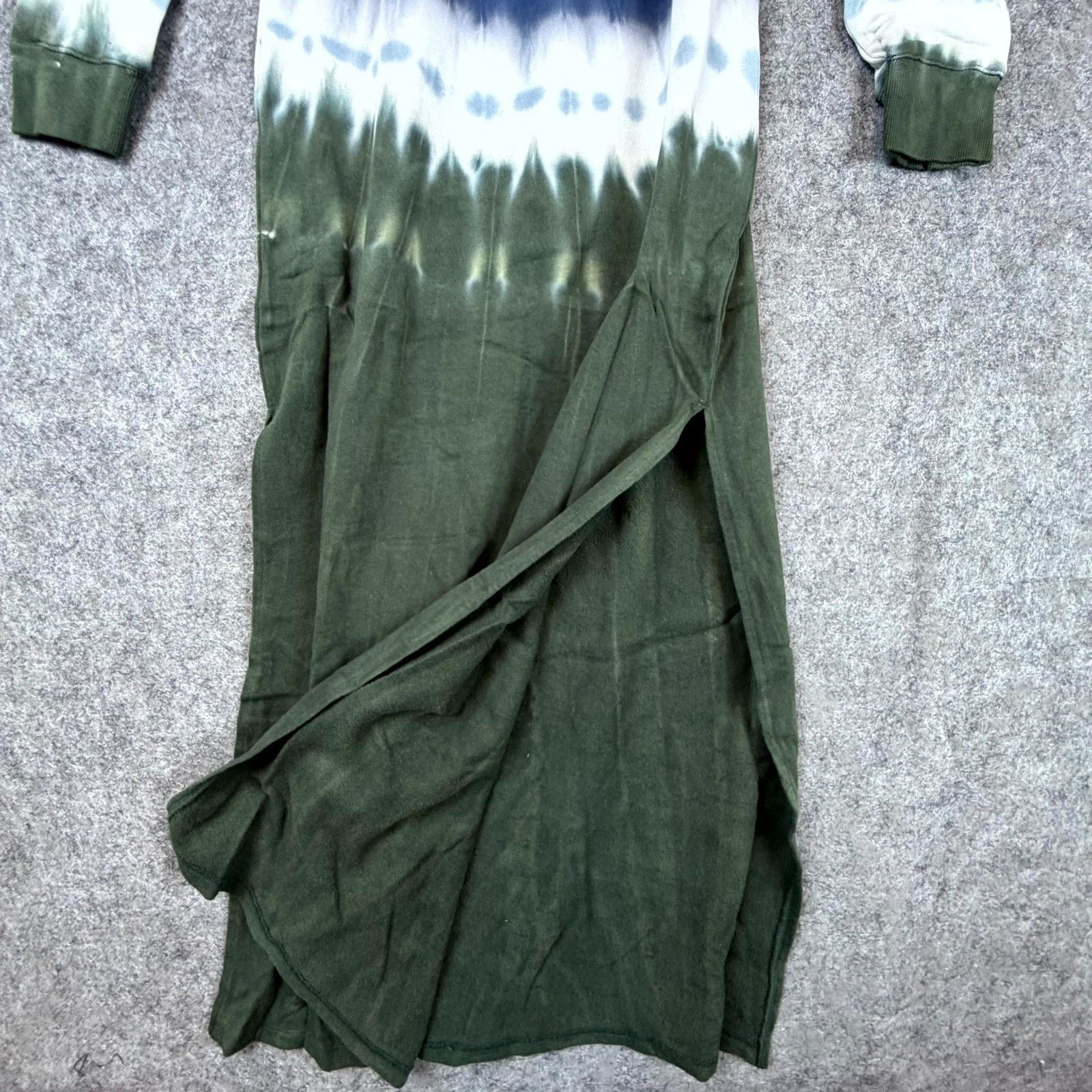 Z Supply Z Supply Ruffle Maxi Dress XS Tie Dye Black Iris Boho Beachy Size XS / US 0-2 / IT 36-38 - 7 Thumbnail