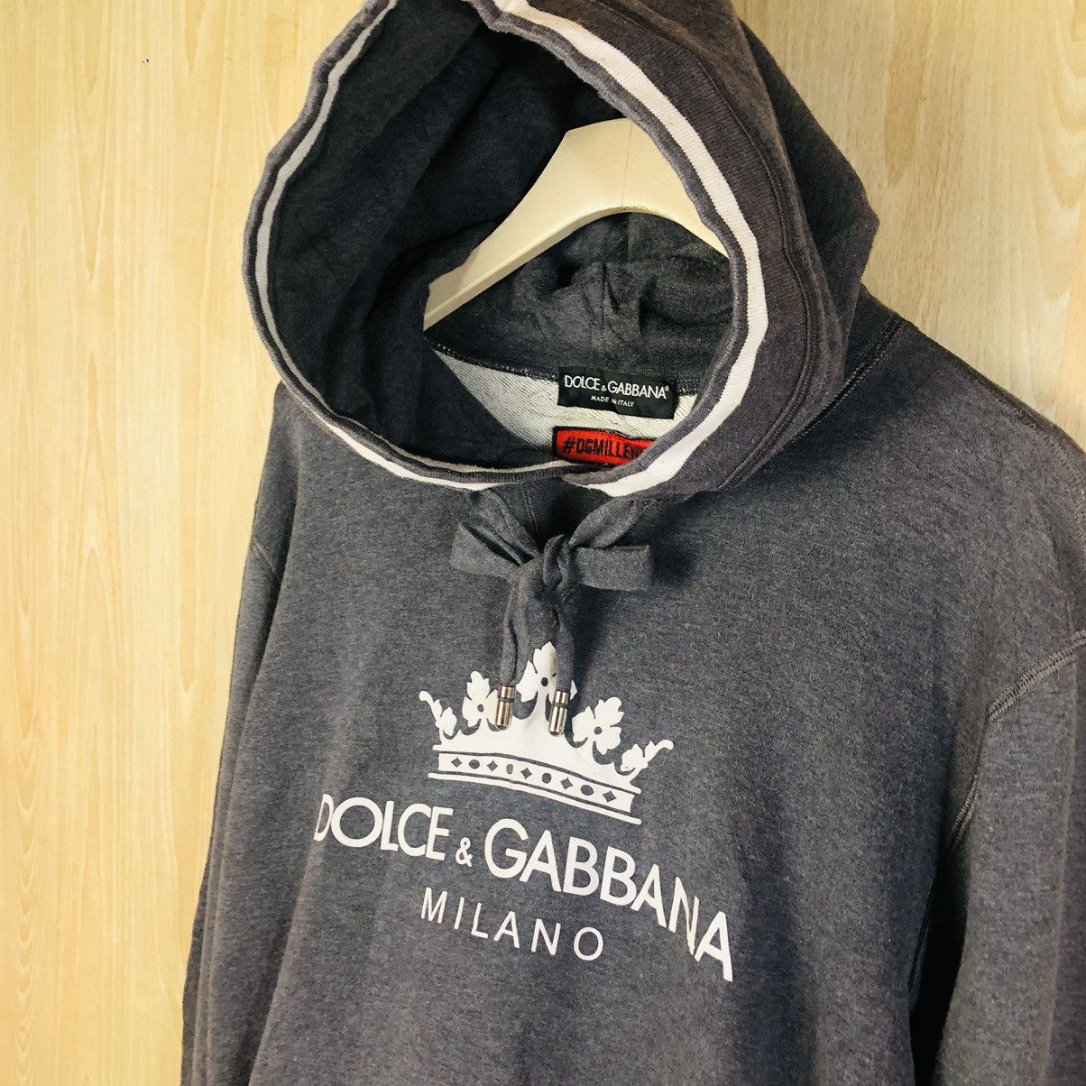 Dolce & Gabbana DOLCE AND GABBANA KNITWEAR CROWN LOGO HOODIE Size US M / EU 48-50 / 2 - 5 Thumbnail