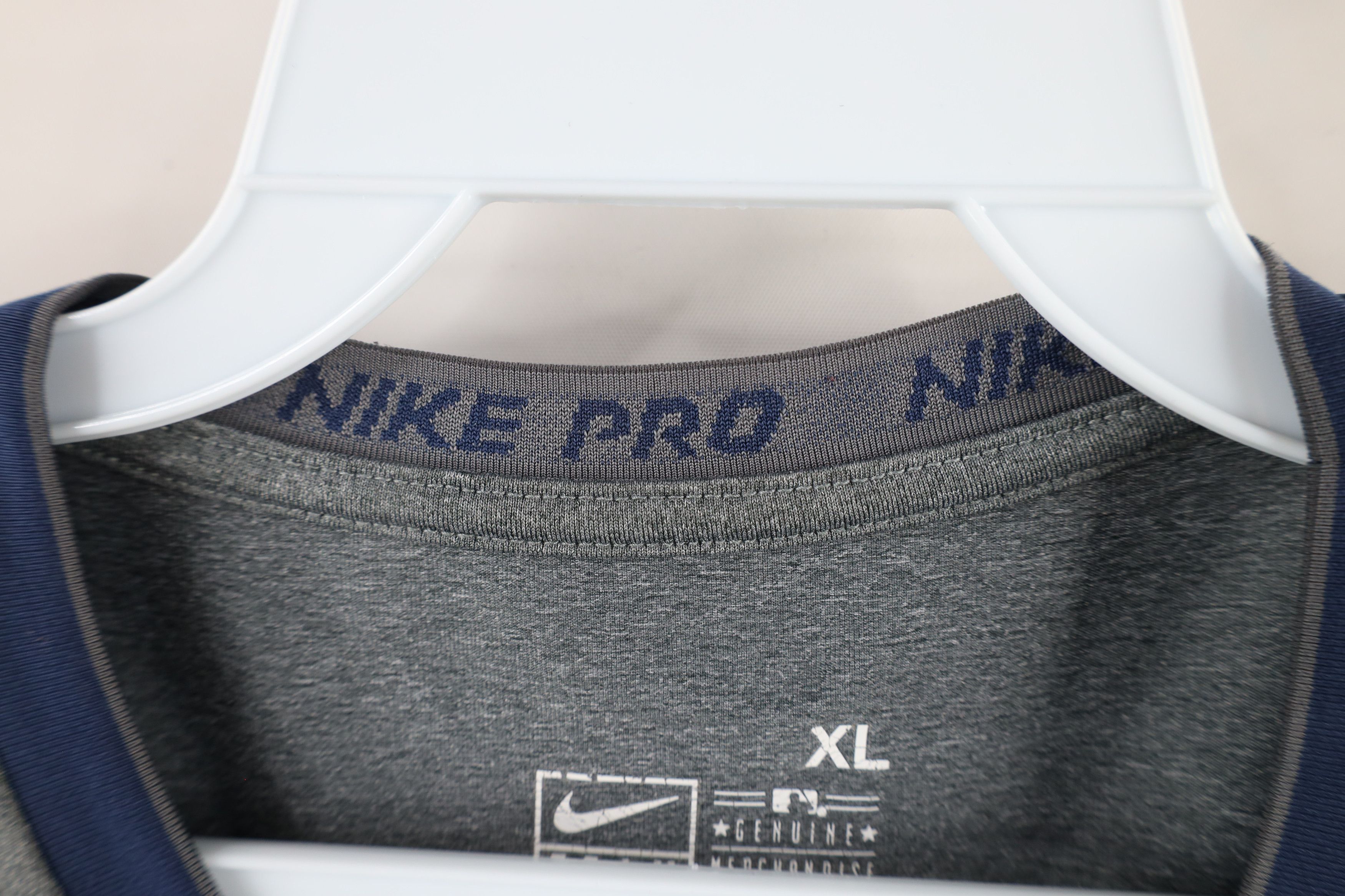 Nike × Vintage Vintage Nike Pro Indians Baseball Compression T-Shirt Size US XL / EU 56 / 4 - 7 Thumbnail