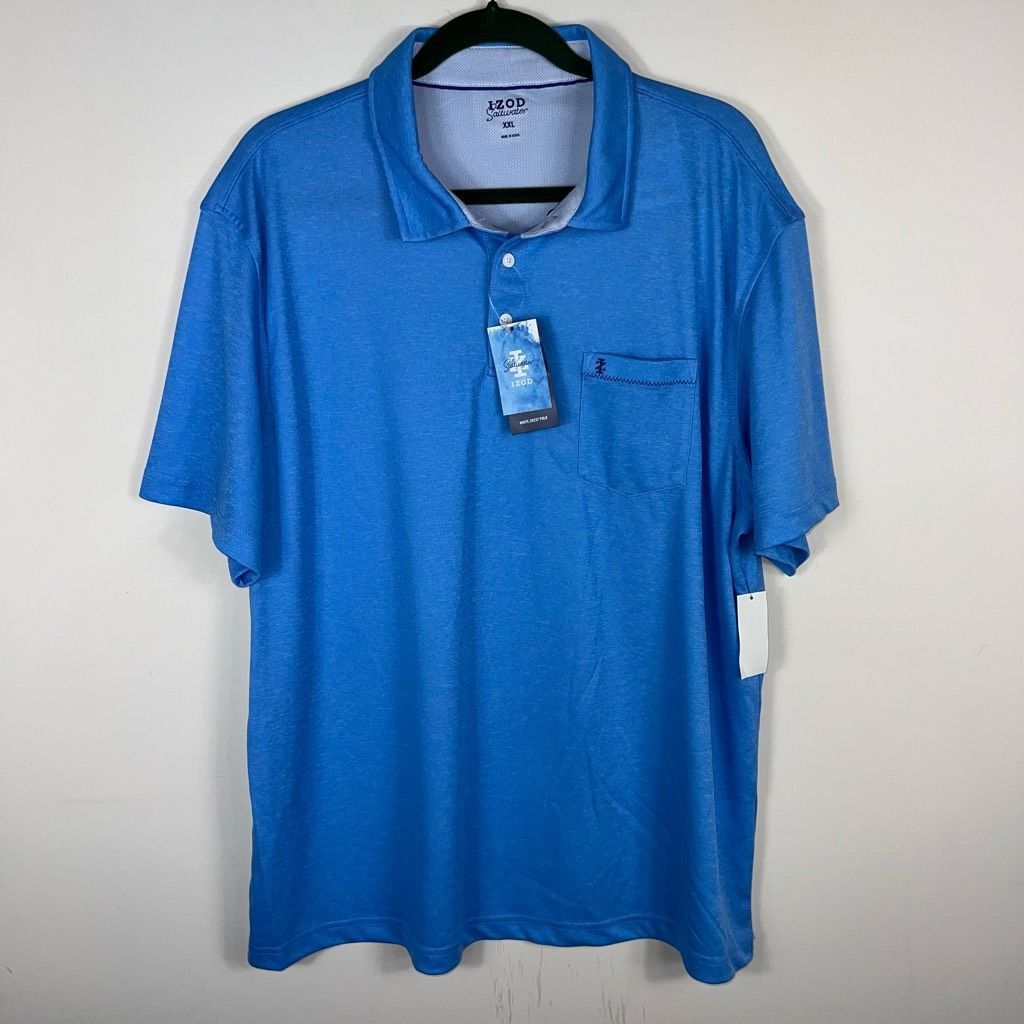 Izod Izod Saltwater Whitecrest Polo Shirt Size US XXL / EU 58 / 5 - 1 Thumbnail