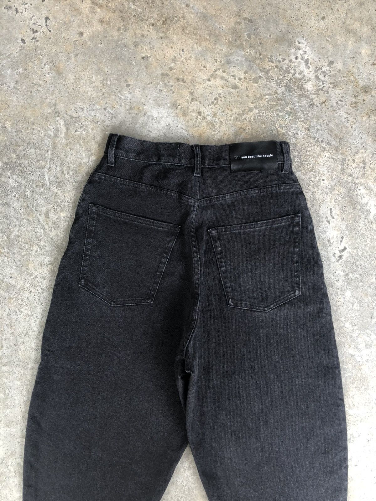Japanese Brand Balloon Jean Gu and beautiful people baggy jean crotch pants Size US 27 - 8 Thumbnail