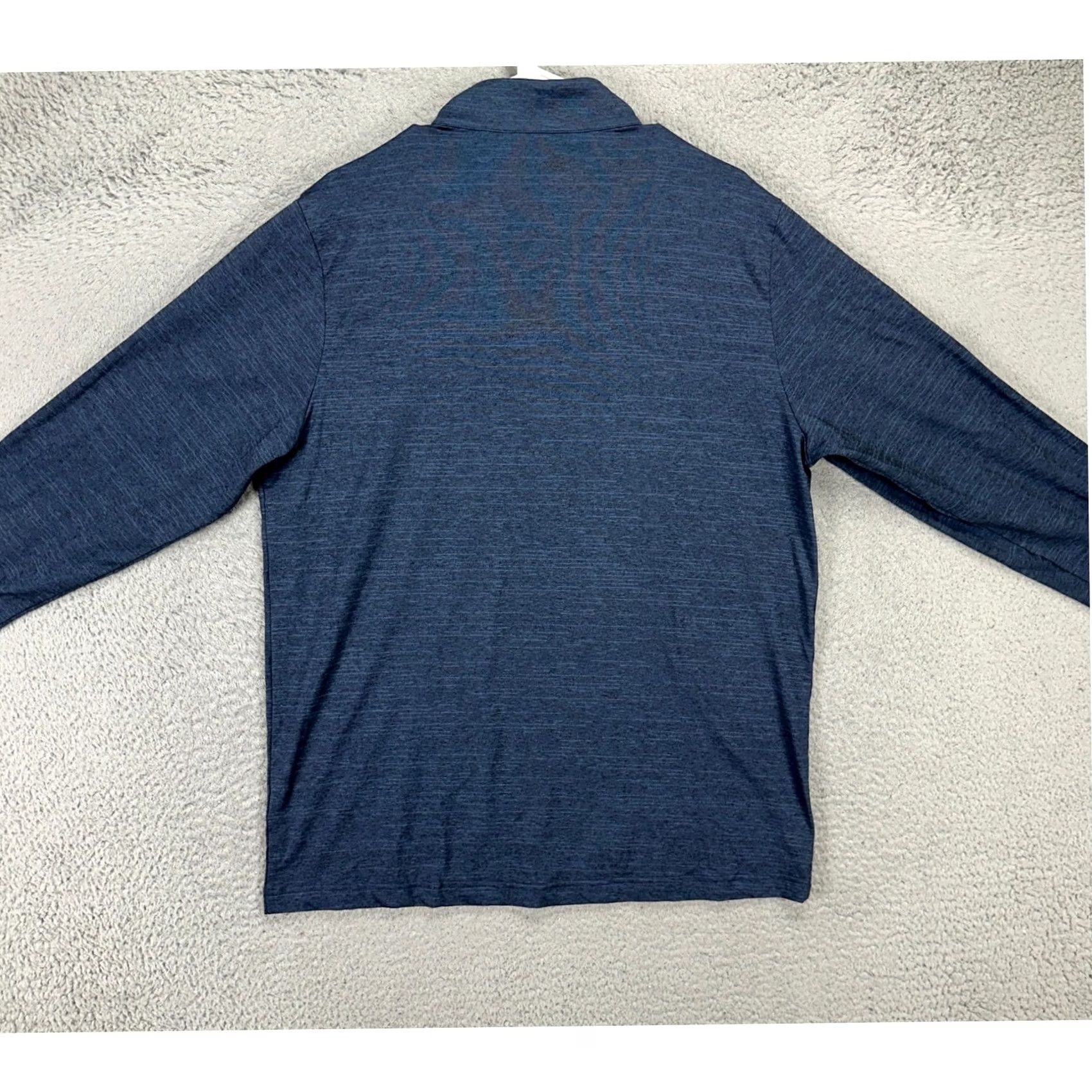 TravisMathew Travis Mathew Mens Pullover Shirt Large Navy Blue Quarter Zip Athletic Stretch Size US L / EU 52-54 / 3 - 3 Thumbnail