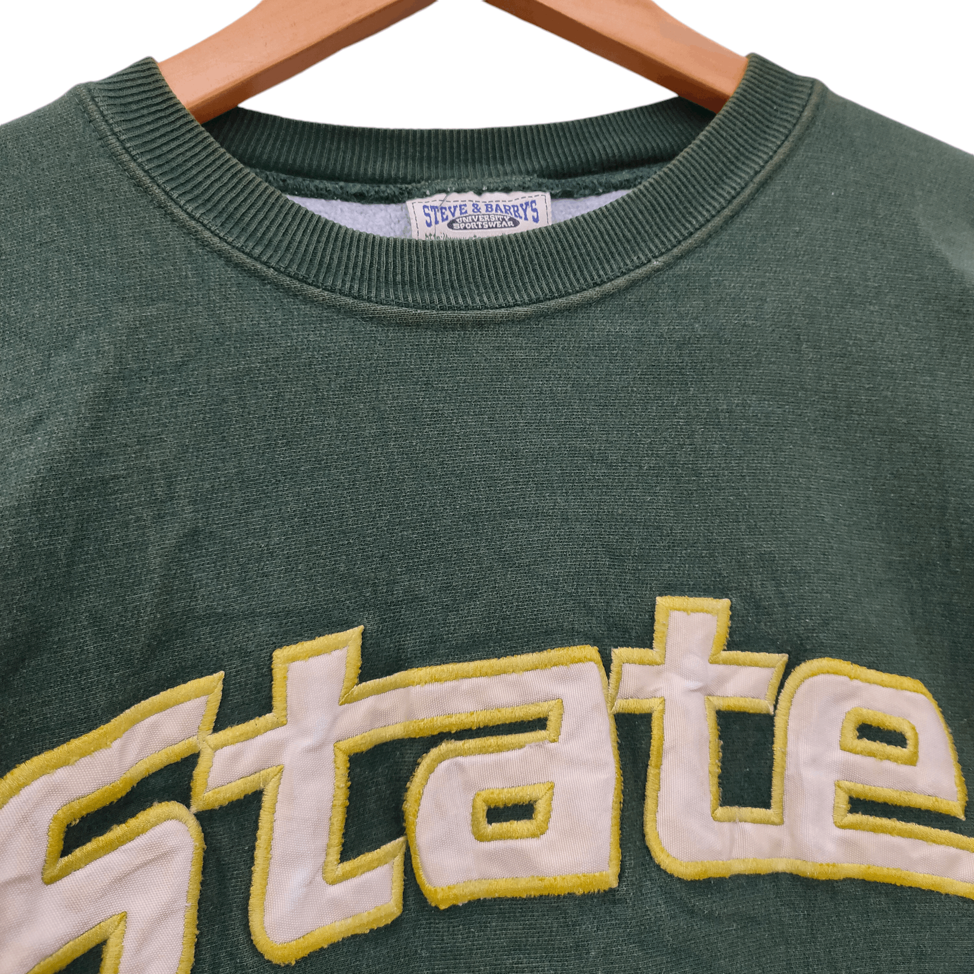 Steve And Barrys × Vintage Y2K Michigan State University Sweatshirt Embroidery Medium Size US M / EU 48-50 / 2 - 4 Thumbnail