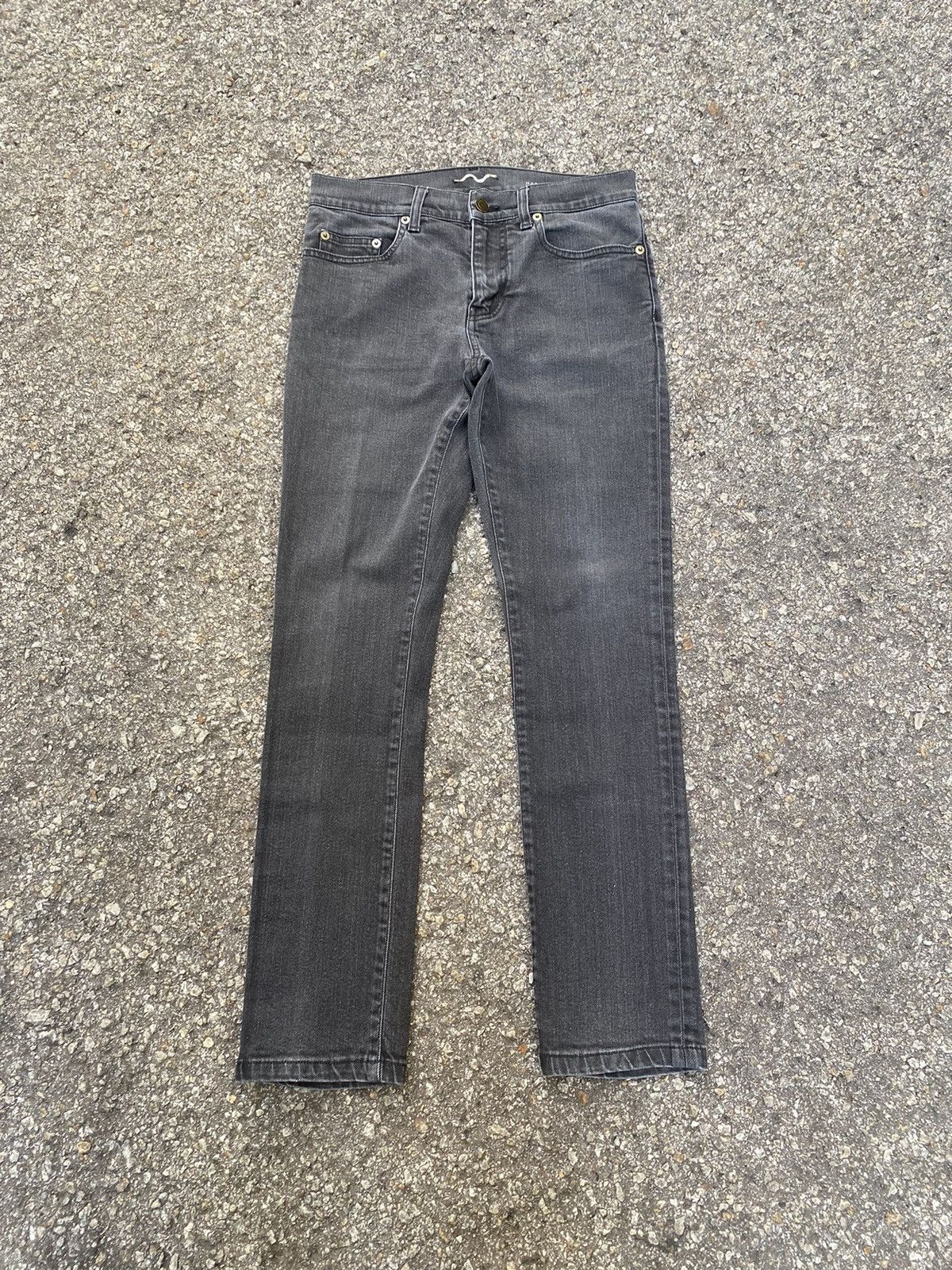 image of Saint Laurent Paris D02 Denim Skinny Jeans in Black, Men's (Size 28)