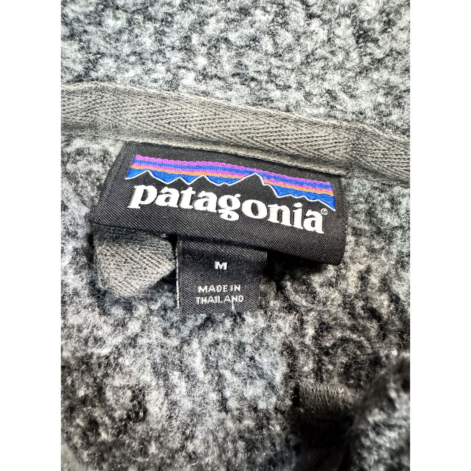 Patagonia Patagonia Women's M Gray Quarter Zip Fleece Jacket Pullover Wool Blend Polyester Blend Heather Knit Fabric Size M / US 6-8 / IT 42-44 - 2 Thumbnail