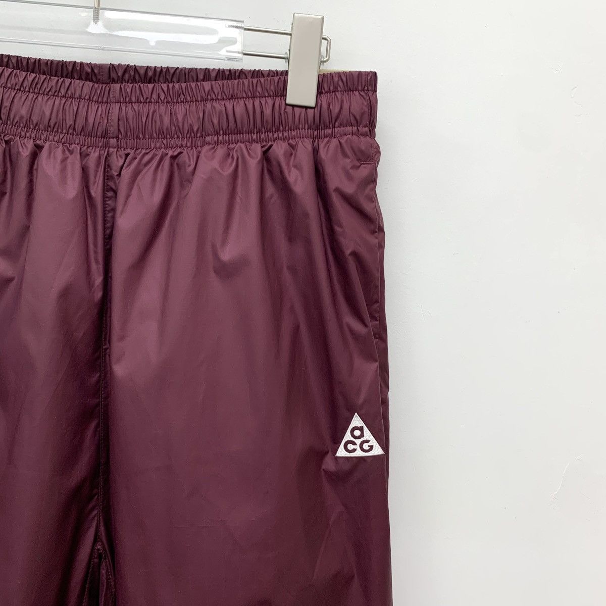 Nike Nike ACG Burgundy Logo Drawstring Casual Sports Pants K26WX Size 28" / US 6 / IT 42 - 3 Thumbnail