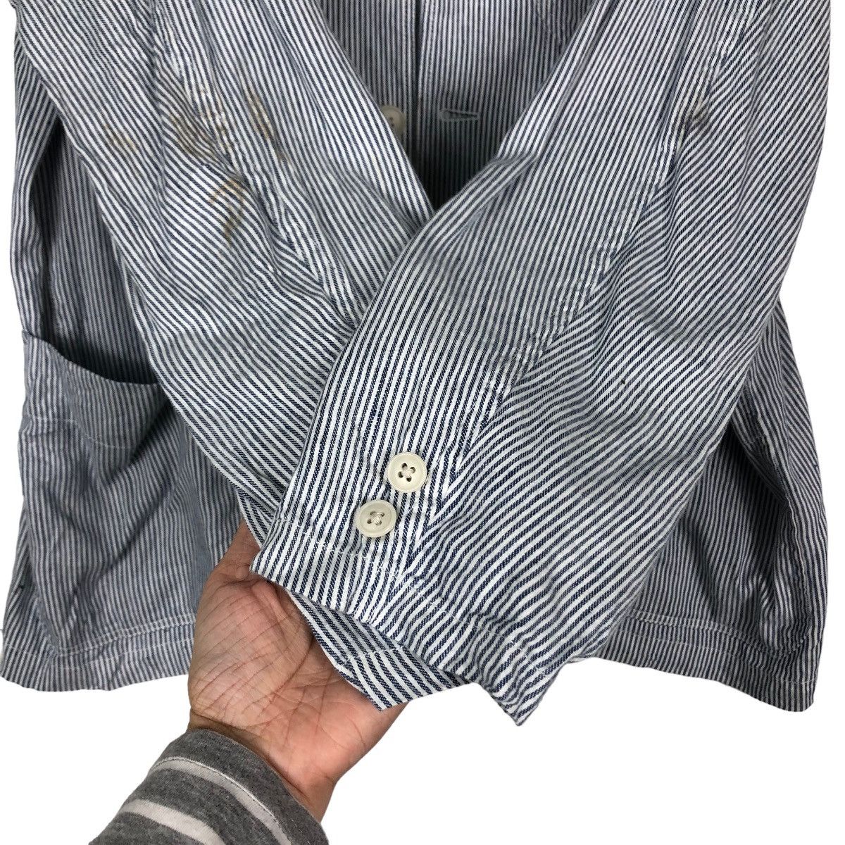 Japanese Brand 🔥Vintage Hickory Chore Jacket Uniqlo Japan Issey Miyake Size US XL / EU 56 / 4 - 15 Thumbnail