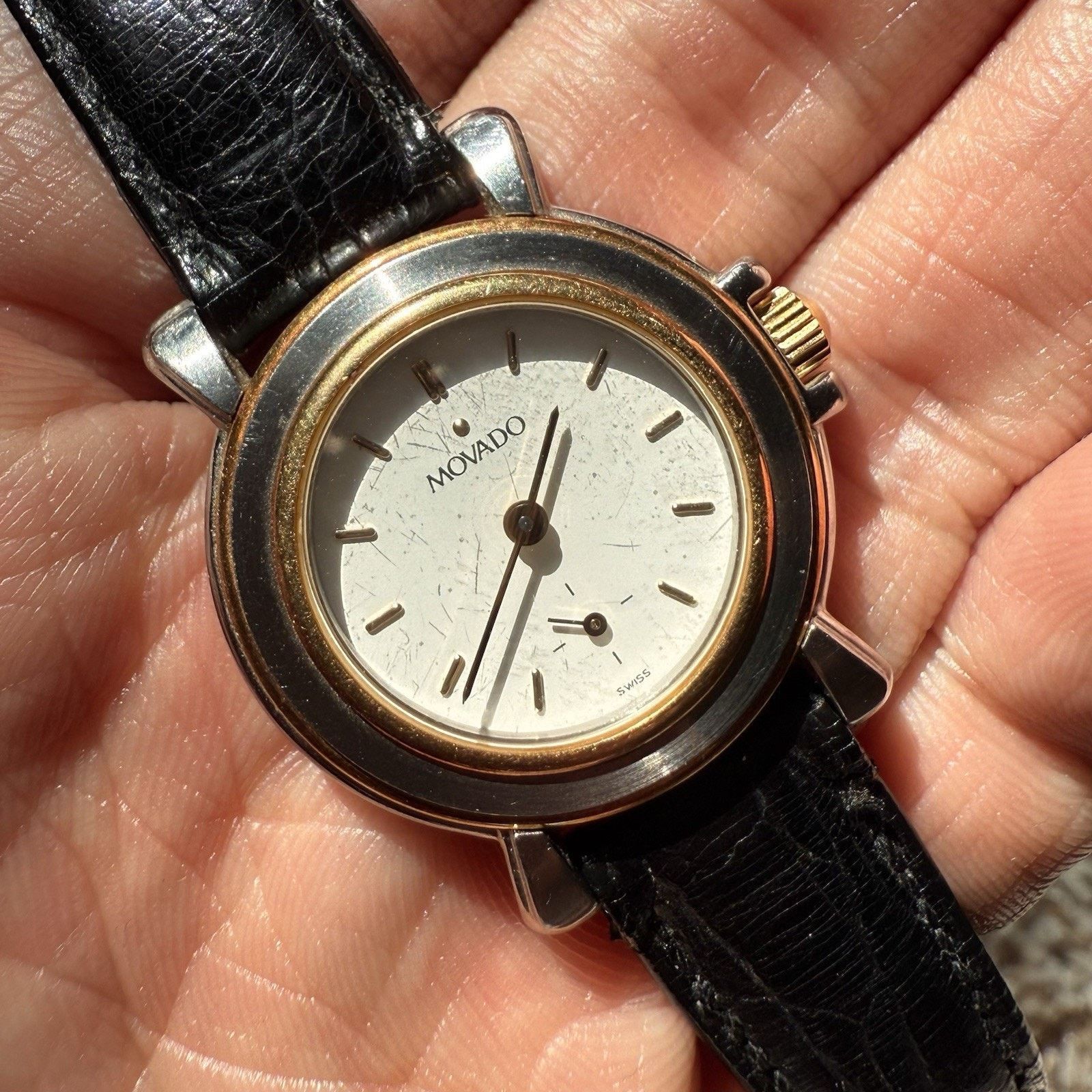 Movado Vintage Movado Folio Manual Watch Two Tone 18k Gold 26mm Size ONE SIZE - 12 Thumbnail