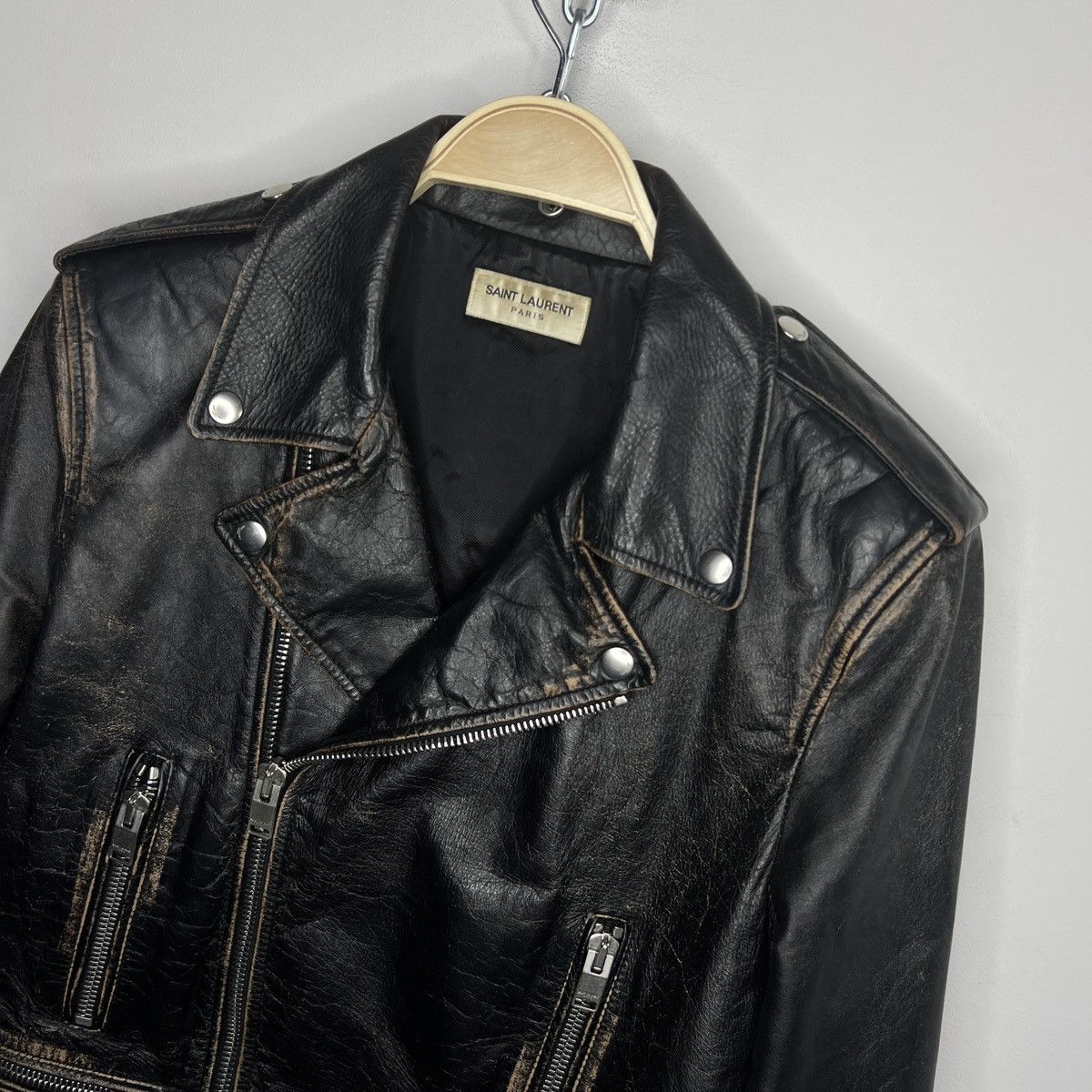 Saint Laurent Paris Saint Laurent anti-smoking leather jacket Size US M / EU 48-50 / 2 - 10 Thumbnail
