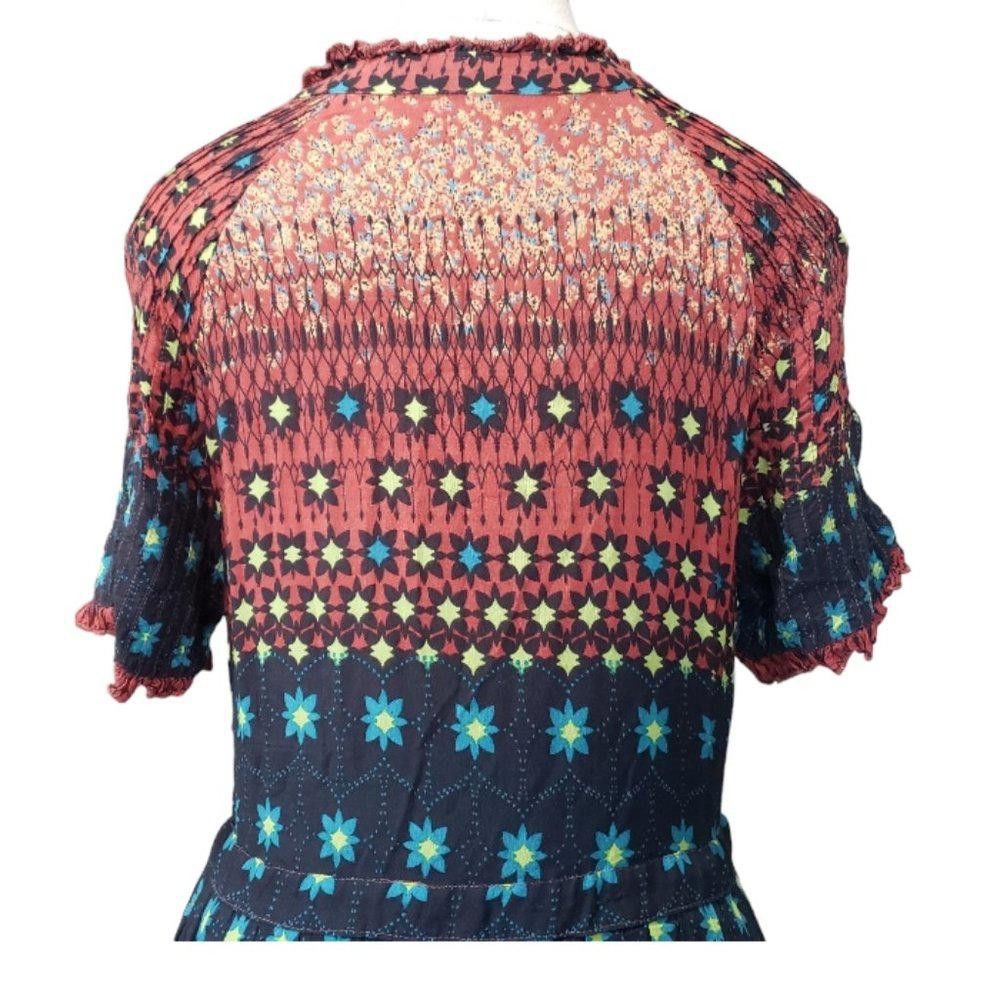 Free People CT1746 Free People Smocked Maxi Dress M Size M / US 6-8 / IT 42-44 - 6 Thumbnail