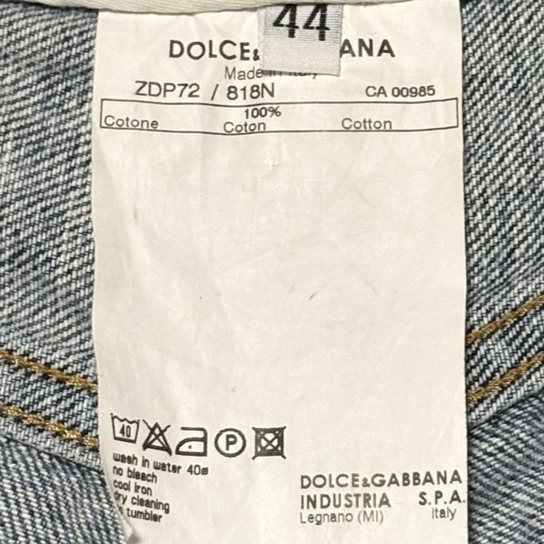 Dolce & Gabbana 2000s DOLCE & GABBANA DISTRESSED JEANS Size US 28 / EU 44 - 10 Thumbnail