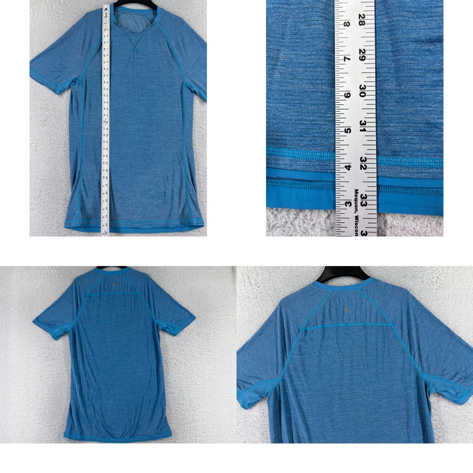 Lululemon Lululemon Shirt Men Medium Blue Metal Vent Short Sleeve Training Gym Run Size US M / EU 48-50 / 2 - 8 Thumbnail