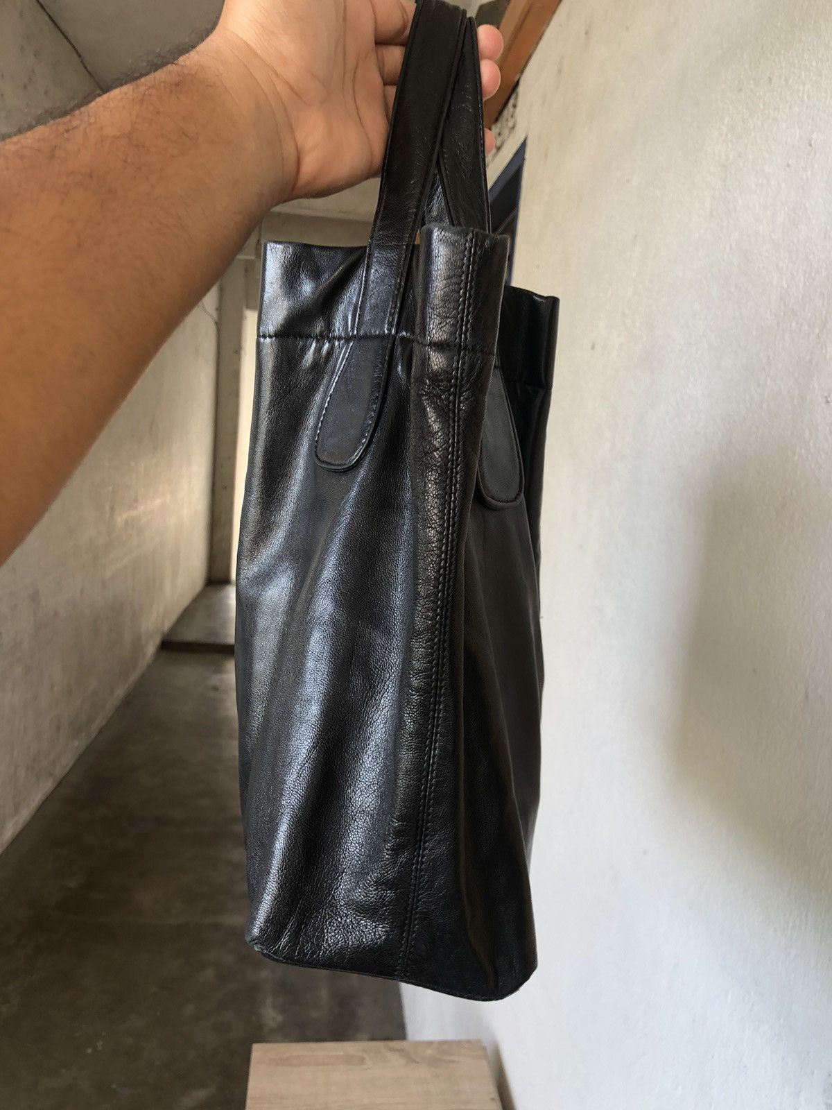 Yohji Yamamoto Nice❗️Ys Yohji Yamamoto Leather Tote Bag Mini Size ONE SIZE - 12 Thumbnail