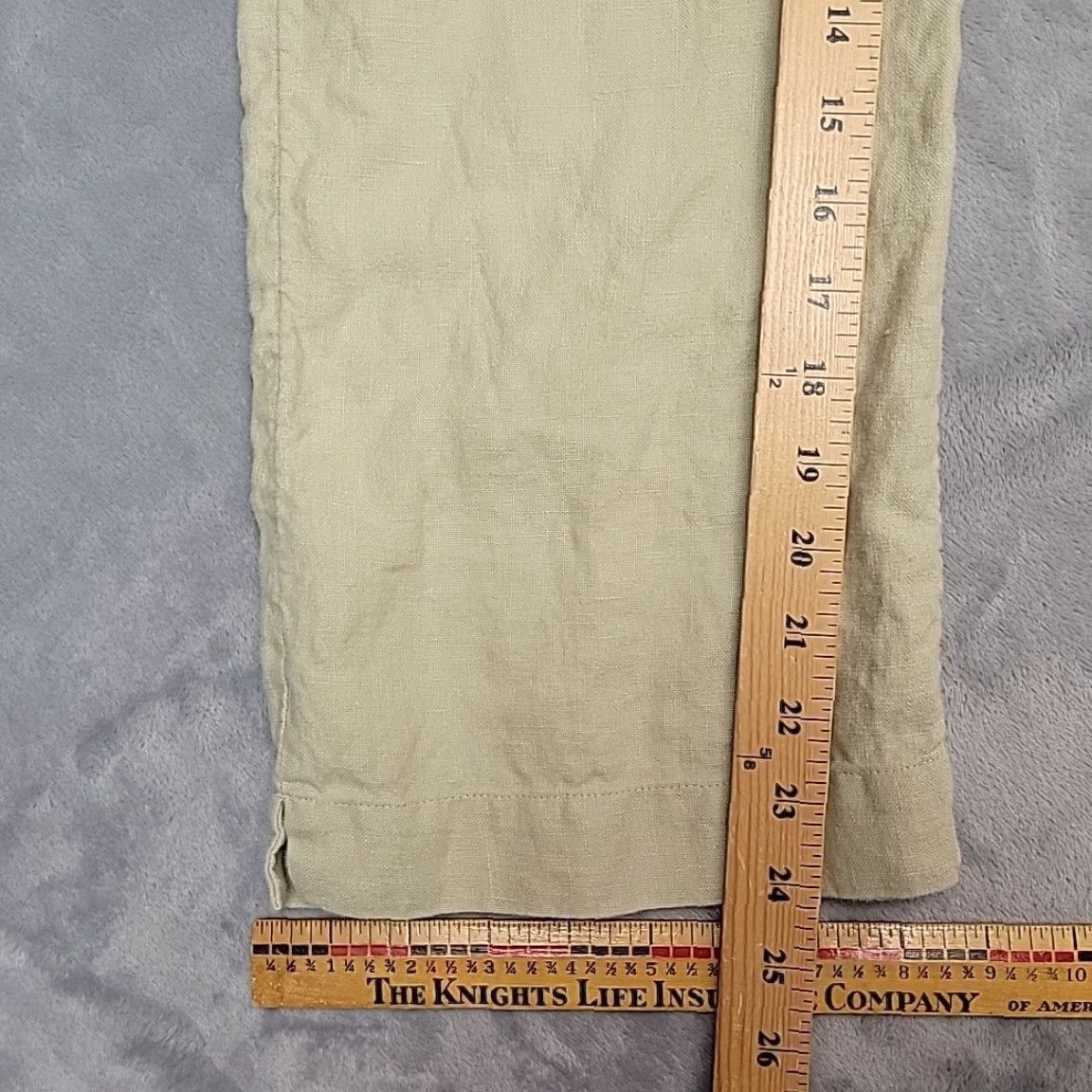 J. Jill J Jill Pants Capri Womens 8 100% Linen Elastic Waist Beige Coastal Casual Minimalist Comfort Size 30" / US 8 / IT 44 - 6 Thumbnail