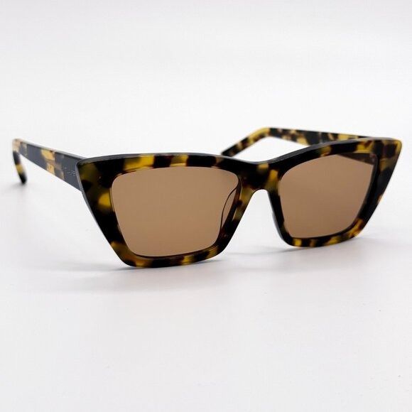 Saint Laurent Paris NEW SAINT LAURENT SL276 MICA 037 WOMEN HAVANA SUNGLASSES SAI Size ONE SIZE - 5 Thumbnail