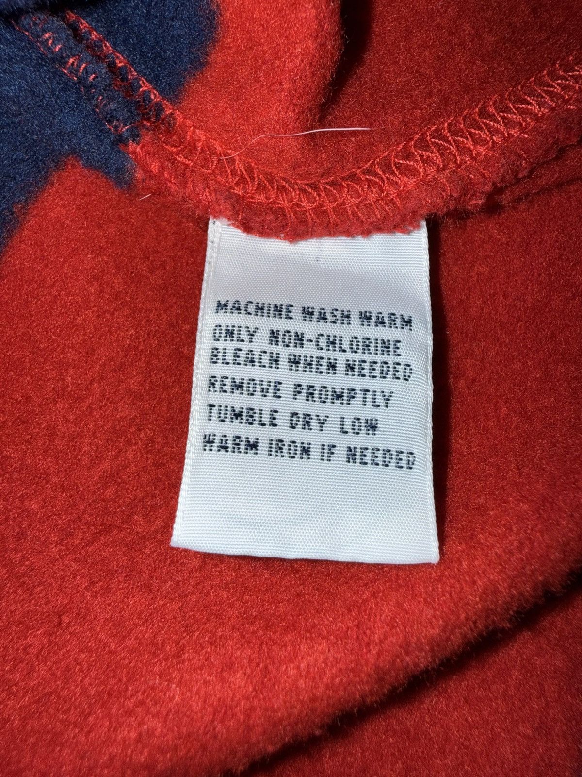 Polo Ralph Lauren Vintage Polo Ralph Lauren Red & Navy Striped Fleece Rugby Size US M / EU 48-50 / 2 - 5 Thumbnail