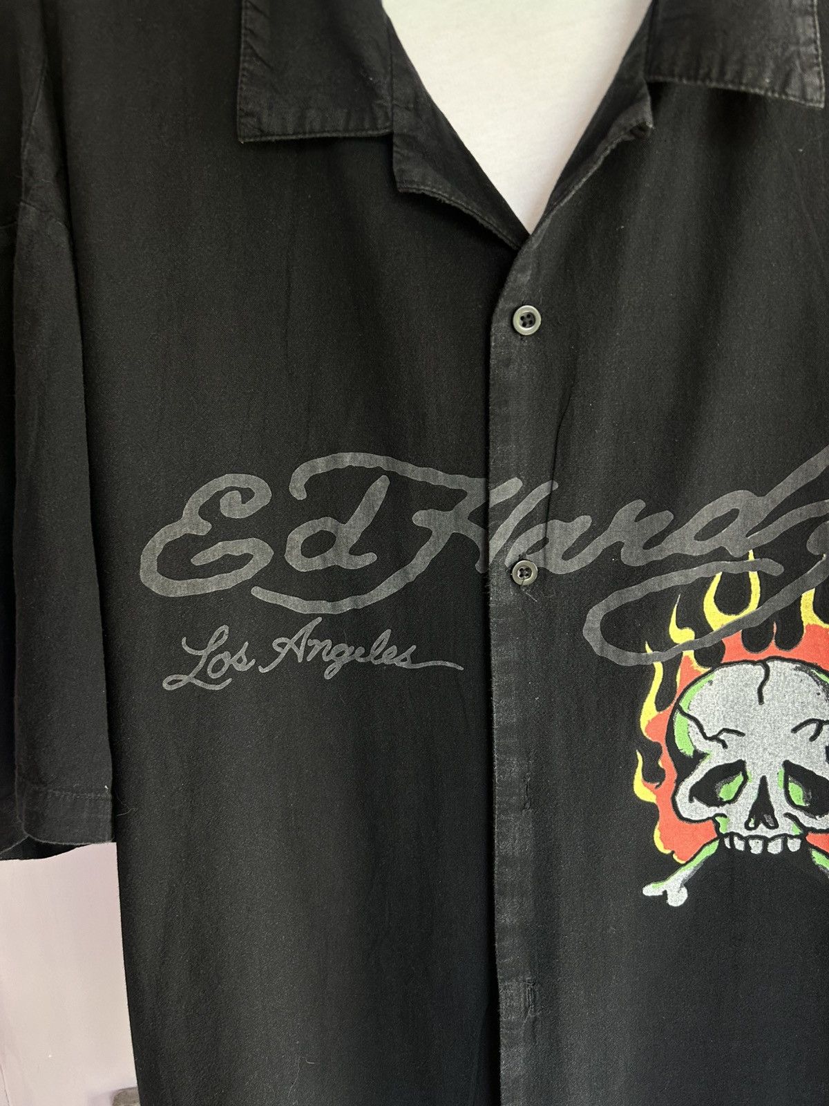 Ed Hardy Ed Hardy Christian Audigier Skull-flames Button Up Shirt Size US L / EU 52-54 / 3 - 3 Thumbnail